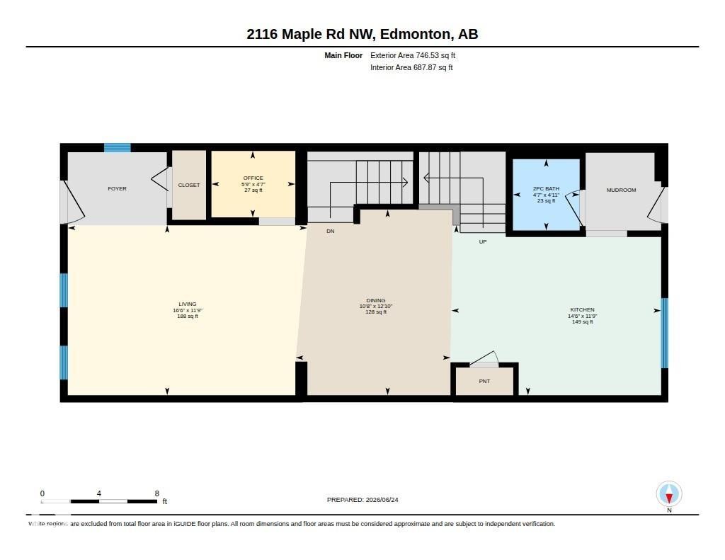 Floor plan - 2116 Maple Road, Edmonton, AB