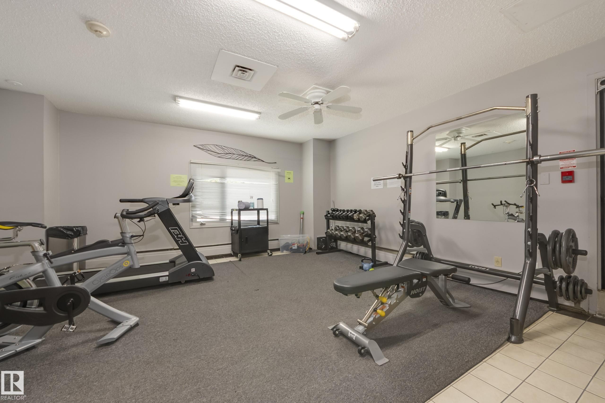 #504 9909 110 St Nw, Edmonton, AB - Indoor Photo Showing Gym Room