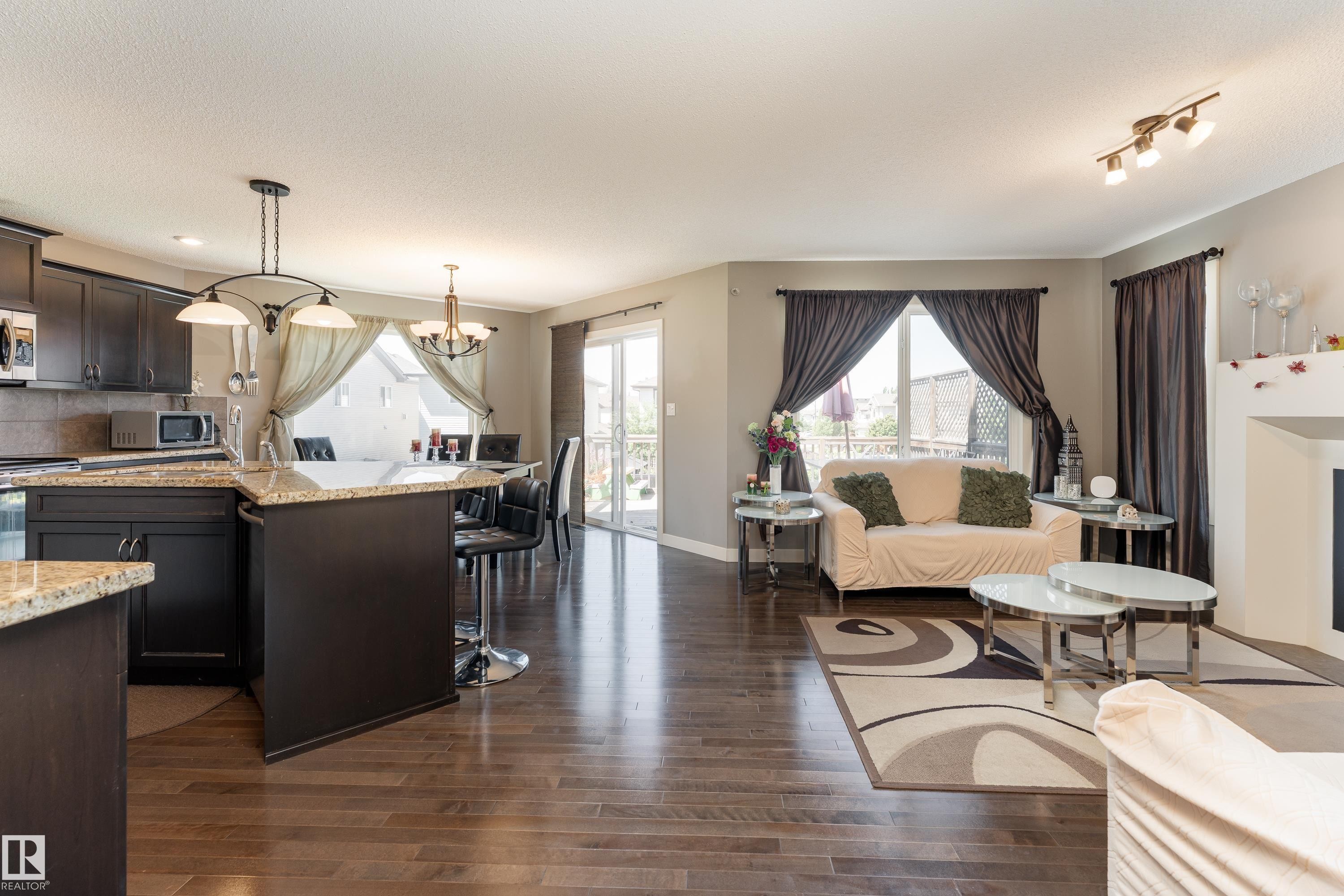 512 59 Street Sw, Edmonton, AB - Indoor Photo Showing Other Room With Fireplace