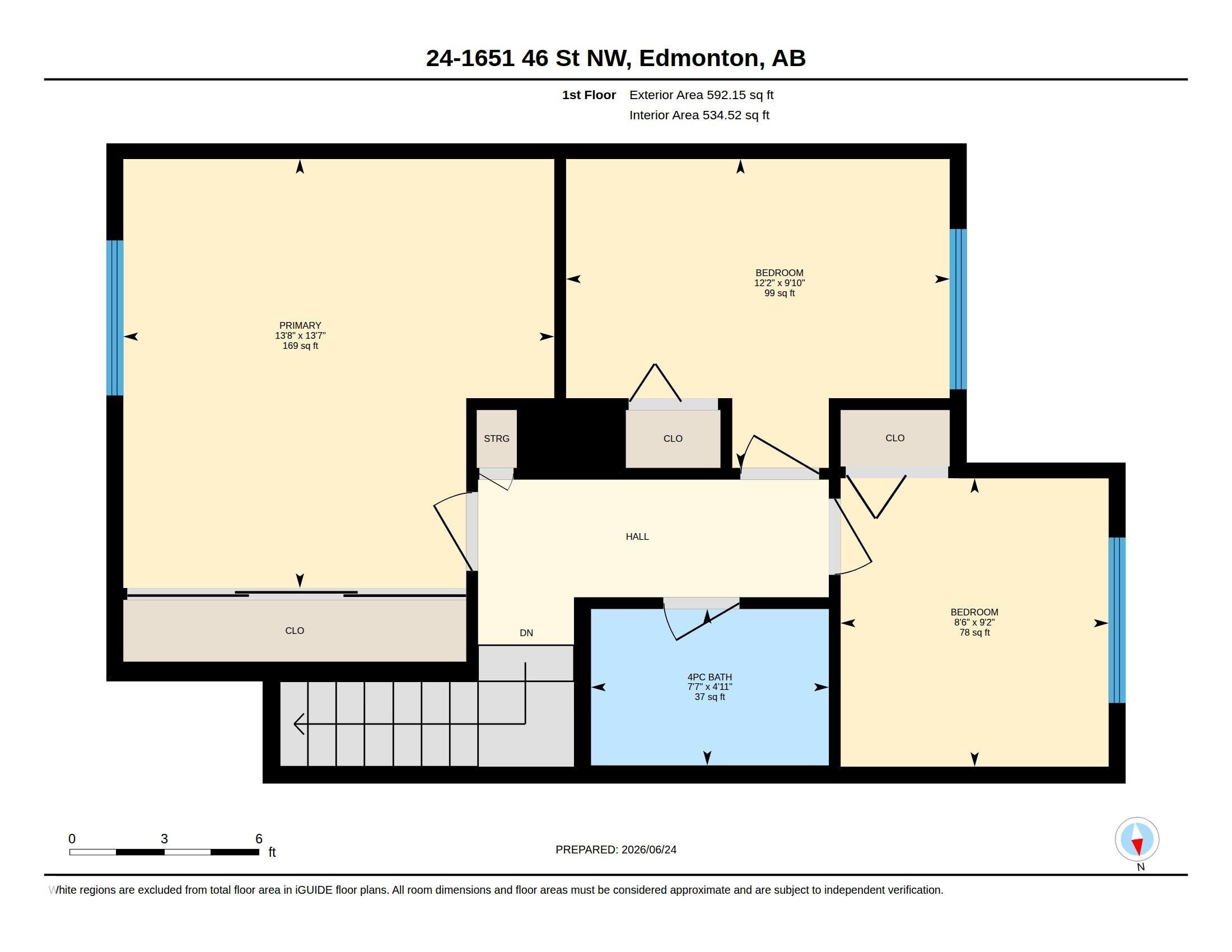 Floor plan - 24 1651 46 Street, Edmonton, AB