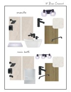 Material Selections and Fixture Specifications. Presenting choices for the property's ensuite and main bath applications -
