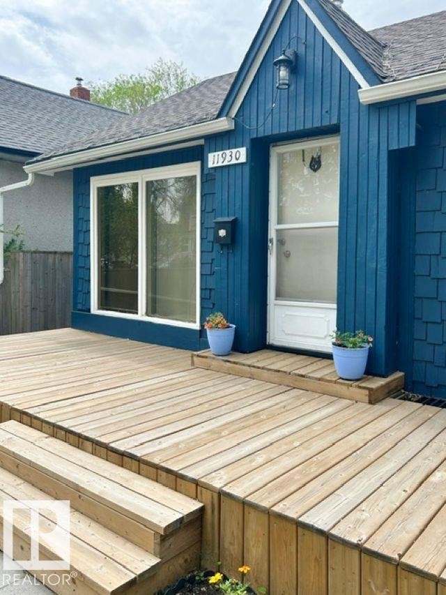 11930 95A Street, Edmonton, AB - Outdoor With Deck Patio Veranda With Exterior
