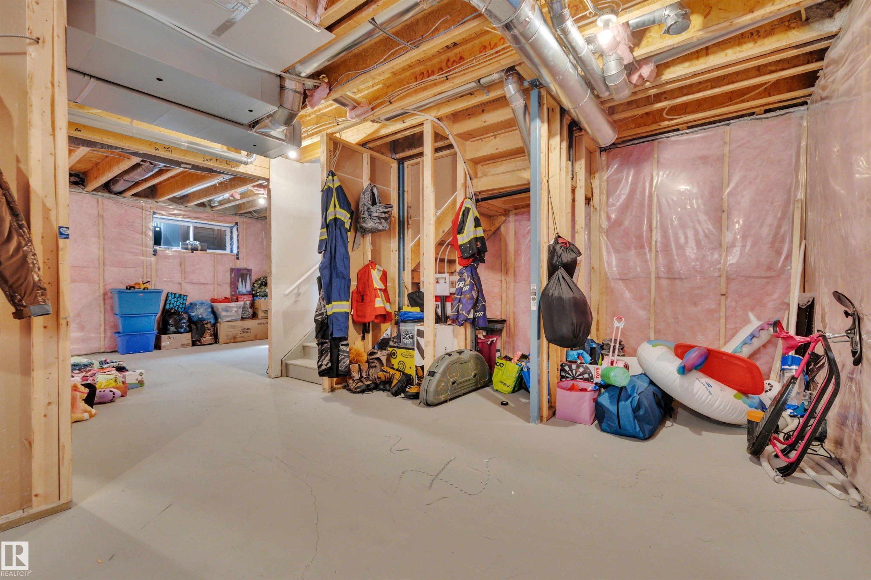 548 Reynalds Wynd, Leduc, AB - Indoor Photo Showing Basement