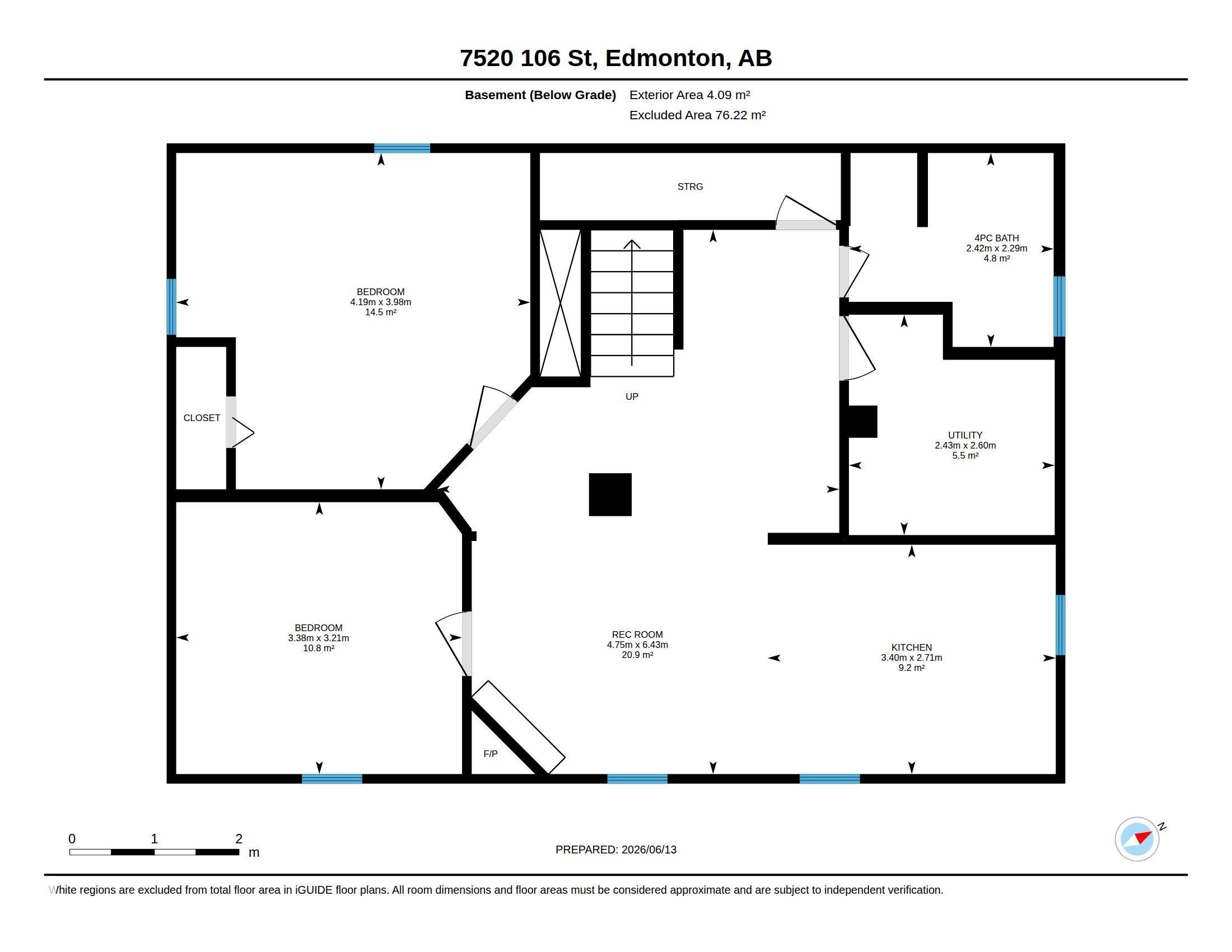 Floor plan - 7520 106 Street, Edmonton, AB