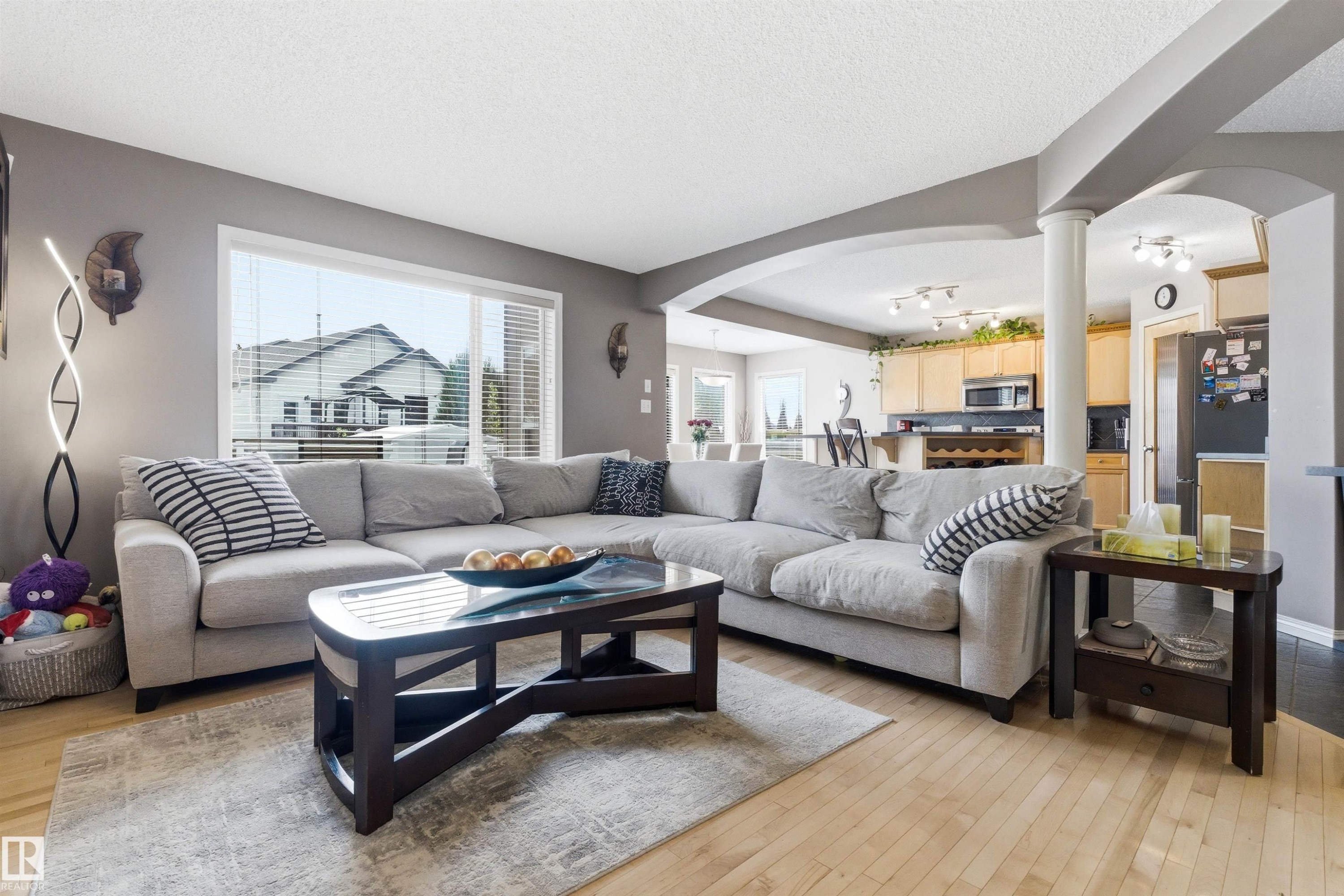 7307 Singer Way, Edmonton, AB - Indoor Photo Showing Living Room
