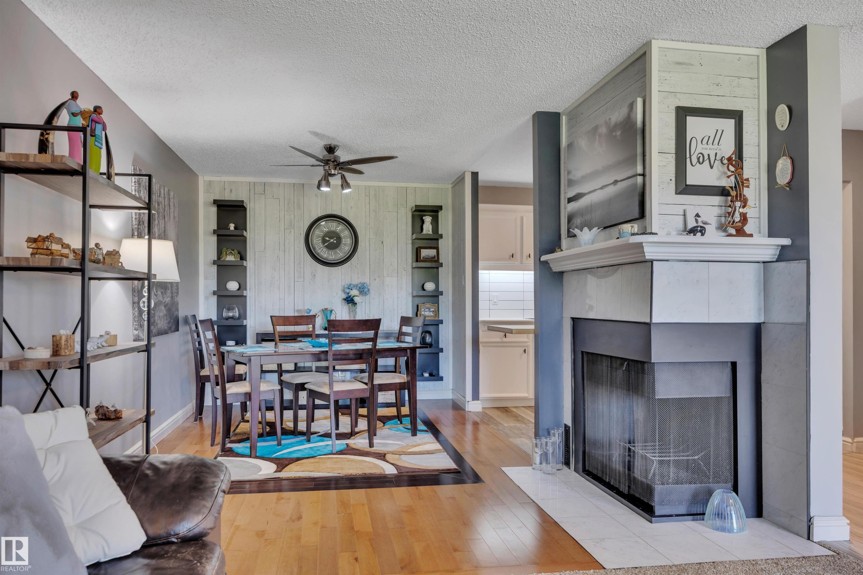 #165 2703 79 St Nw, Edmonton, AB - Indoor Photo Showing Living Room With Fireplace