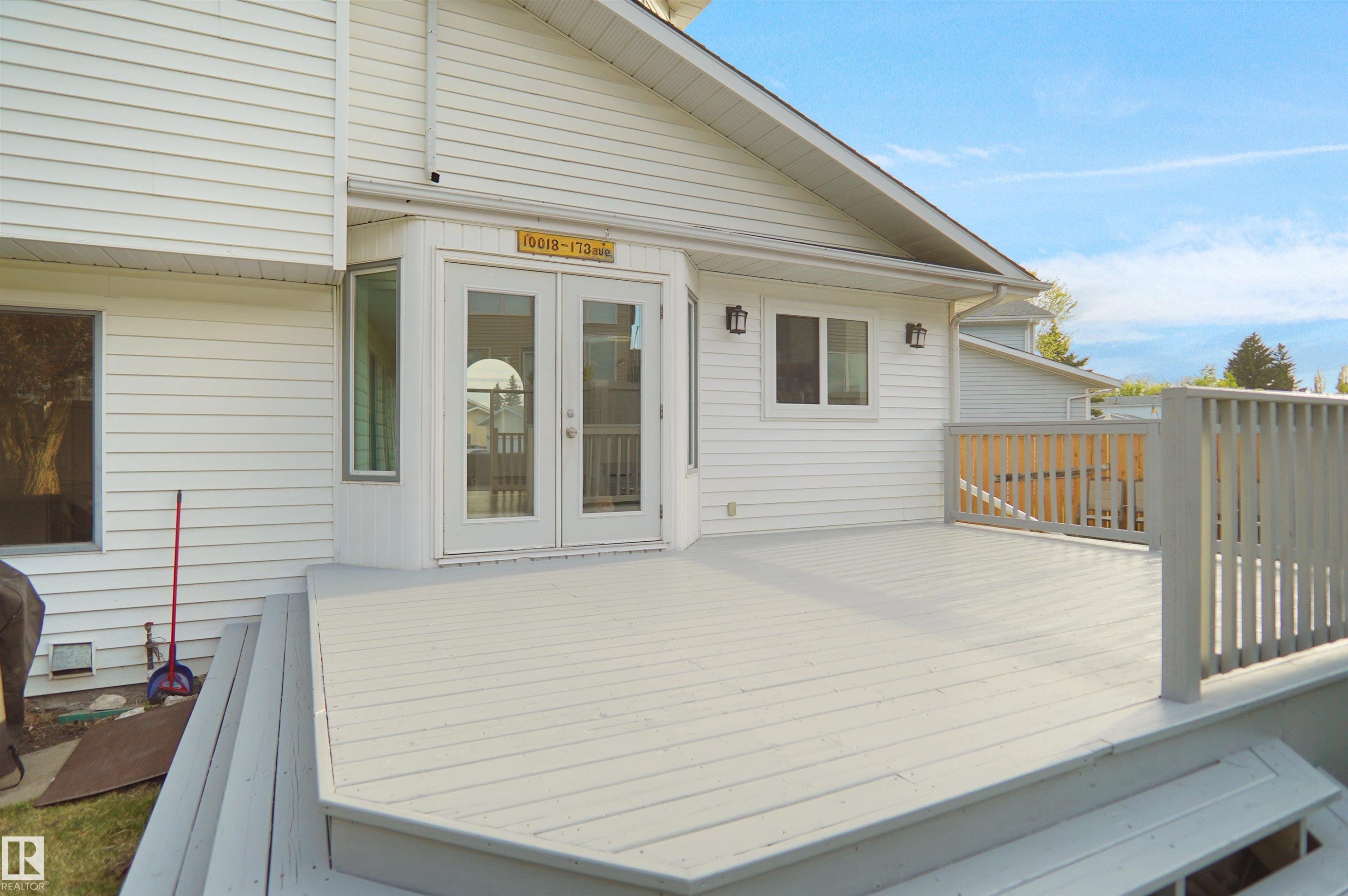 10018 173 Avenue, Edmonton, AB - Outdoor With Deck Patio Veranda With Exterior
