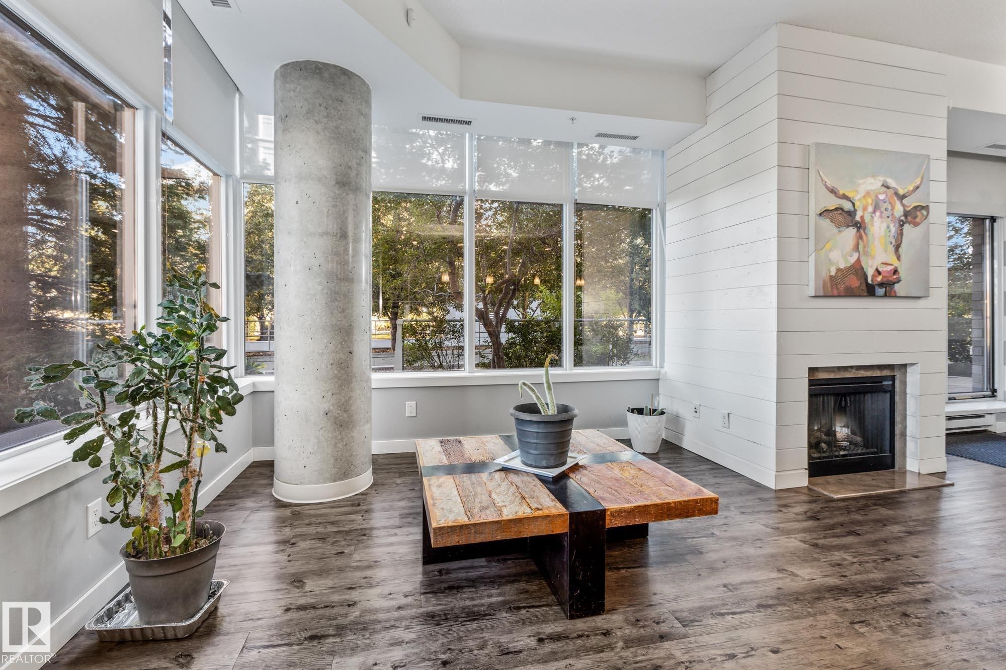 106 2504 109 Street, Edmonton, AB - Indoor With Fireplace
