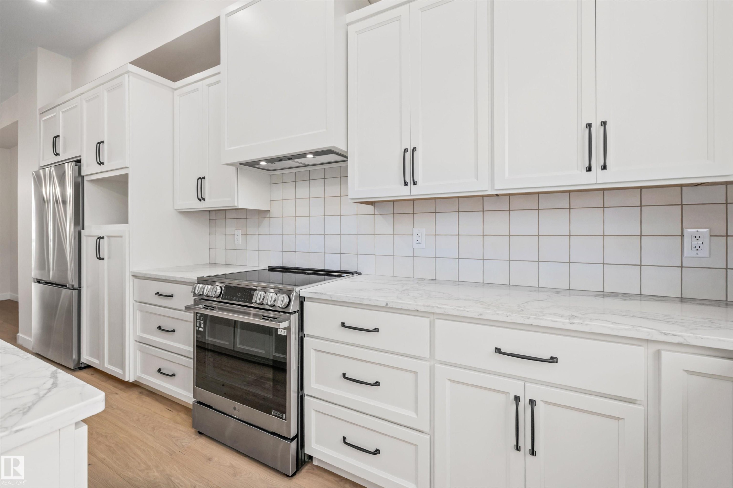 10934 132 Street, Edmonton, AB - Indoor Photo Showing Kitchen With Upgraded Kitchen