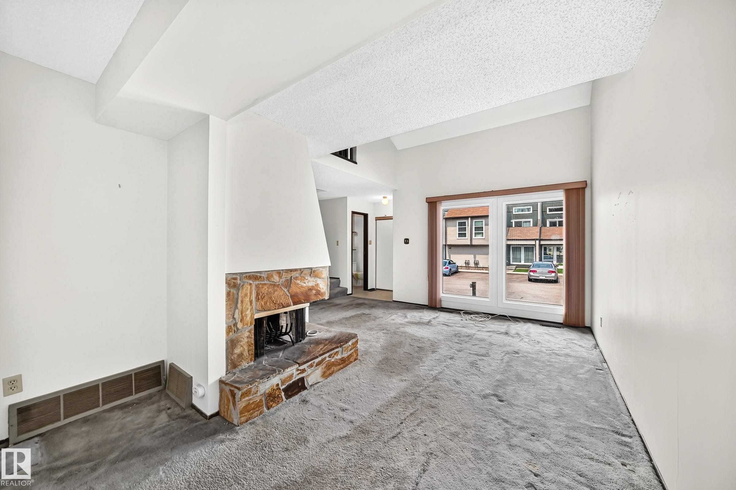 #38 2020 105 St Nw, Edmonton, AB - Indoor Photo Showing Other Room With Fireplace