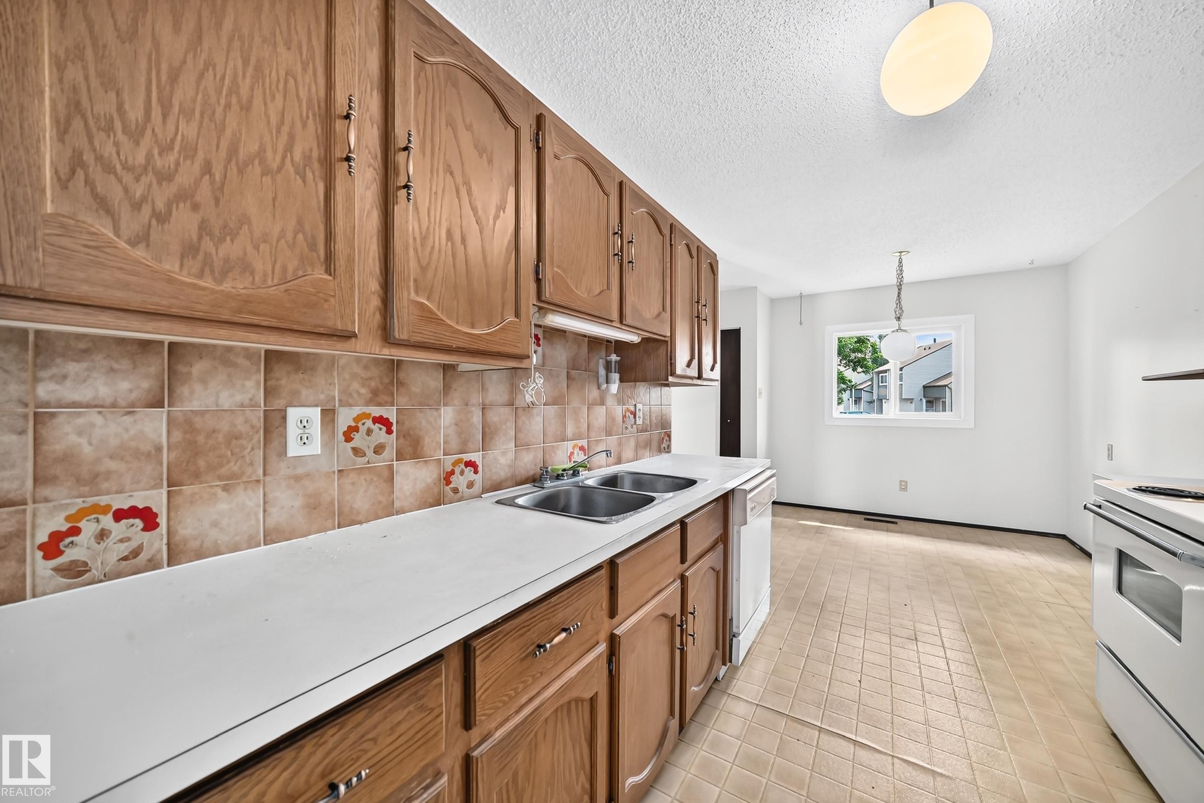 #38 2020 105 St Nw, Edmonton, AB - Indoor Photo Showing Kitchen With Double Sink