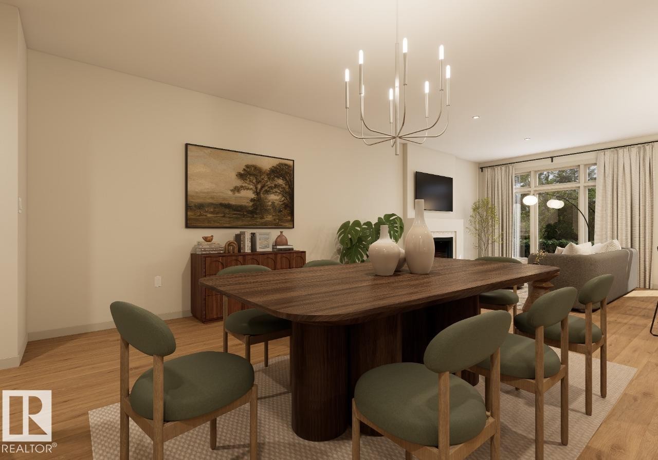 7107 50A Avenue, Beaumont, AB - Indoor Photo Showing Dining Room