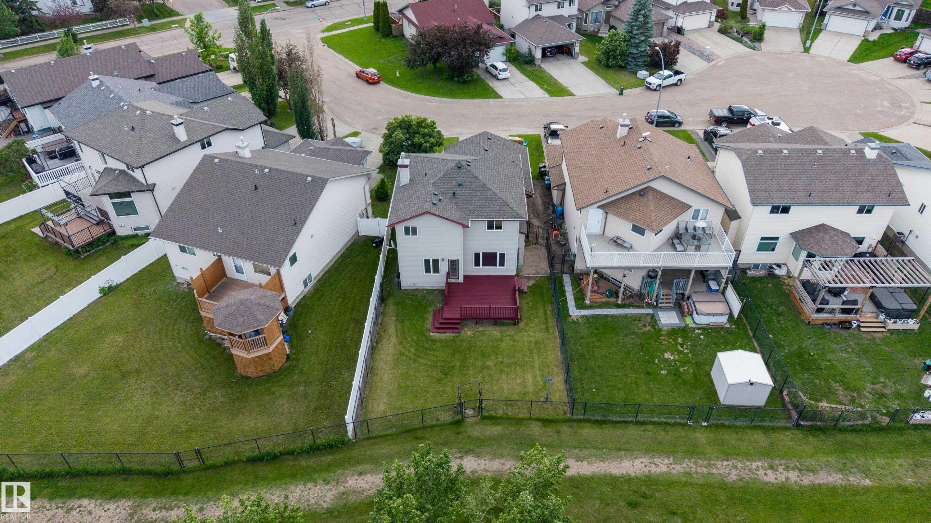 611 Hooke Court Nw, Edmonton, AB - Outdoor With Deck Patio Veranda With View