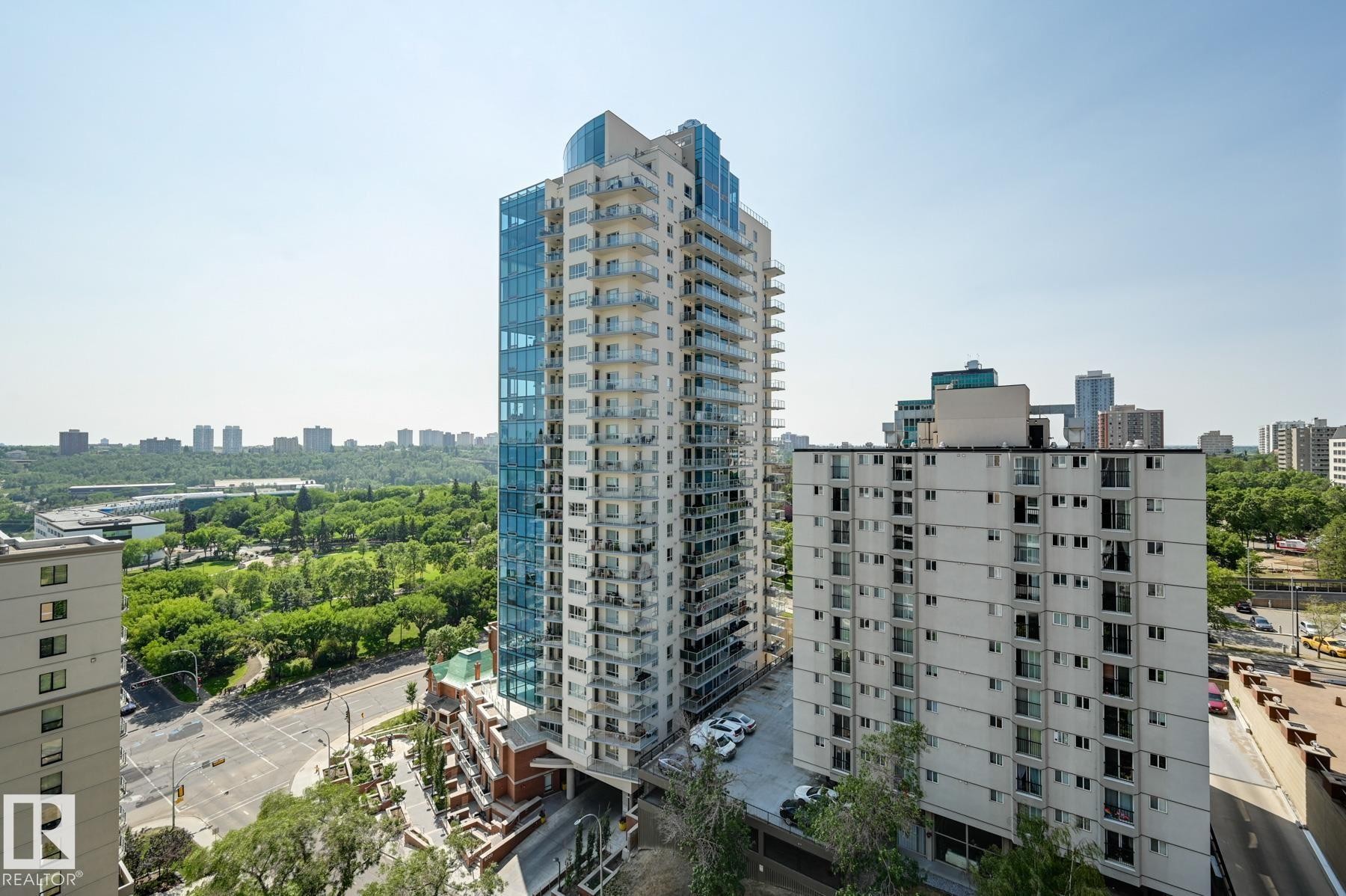 #1502 9725 106 St Nw, Edmonton, AB - Outdoor With Facade