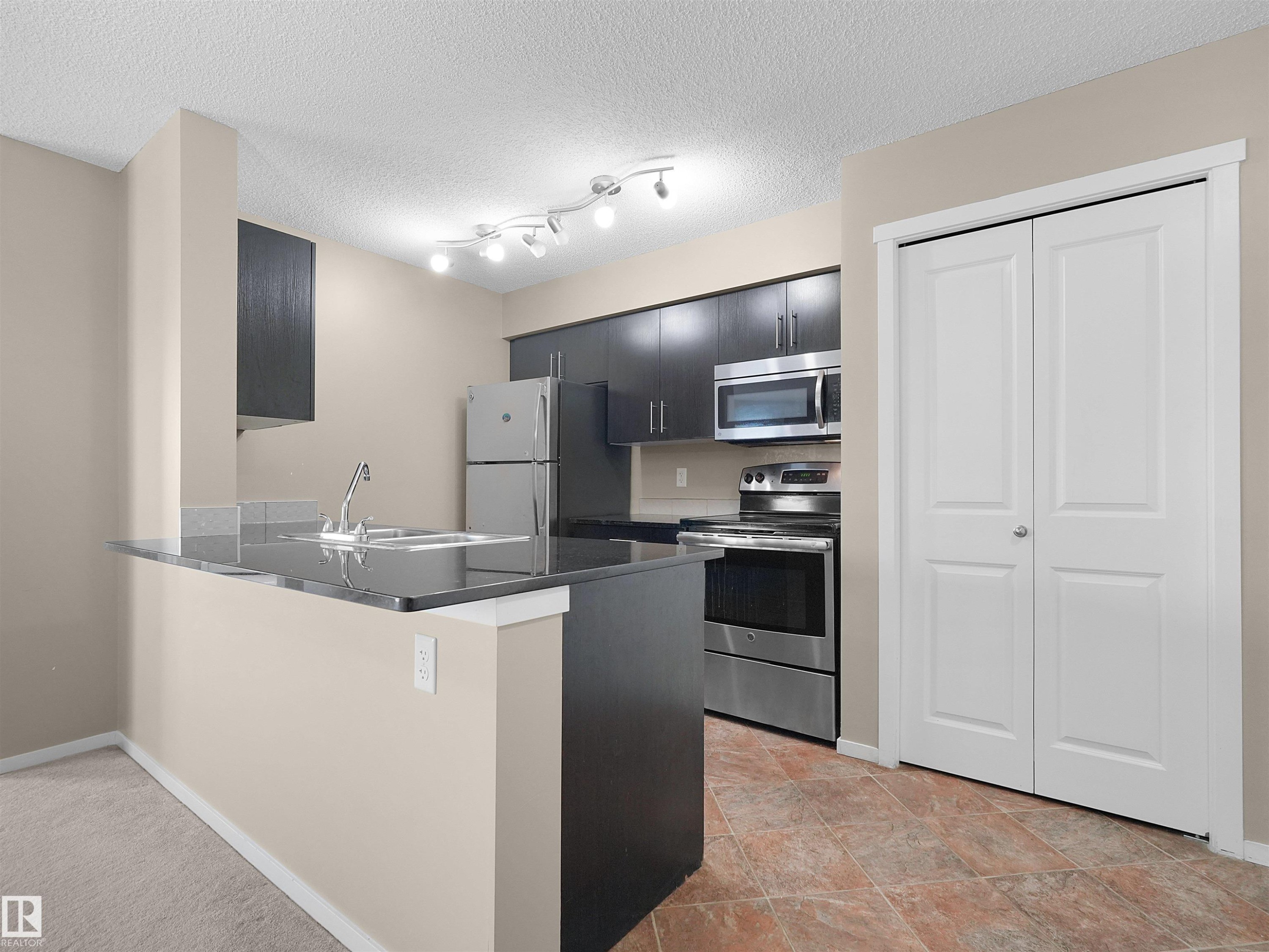 #211 3207 James Mowatt Trail Sw, Edmonton, AB - Indoor Photo Showing Kitchen