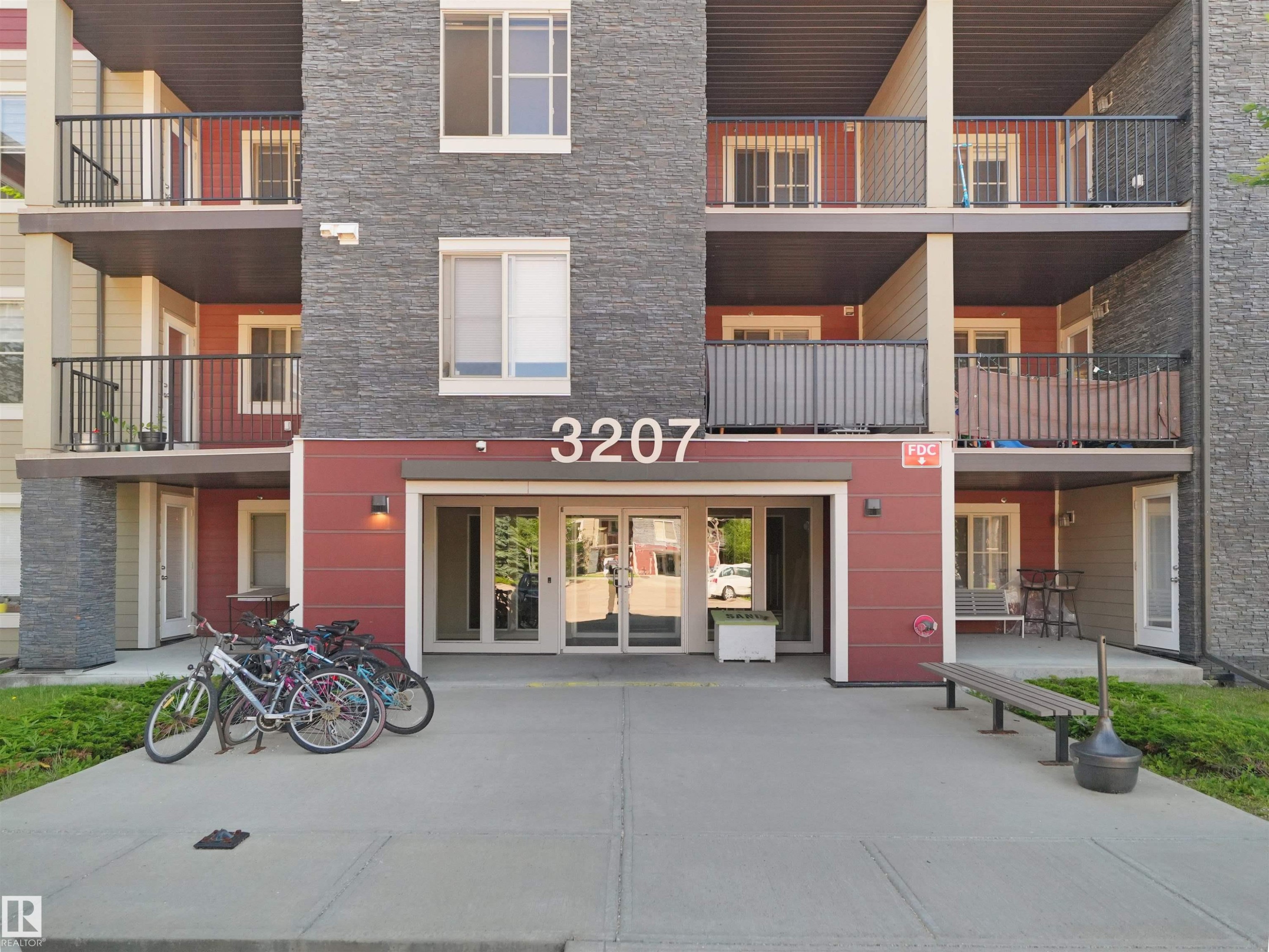 #211 3207 James Mowatt Trail Sw, Edmonton, AB - Outdoor With Balcony With Exterior