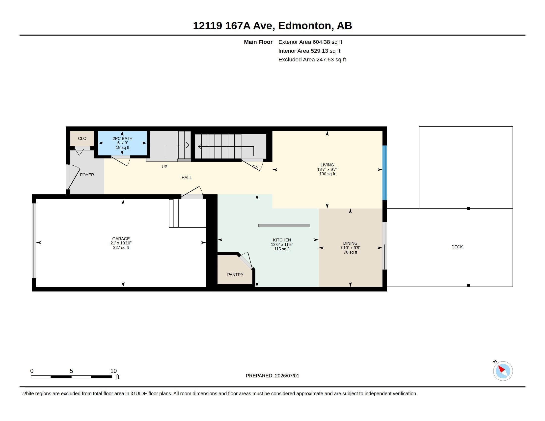 Floor plan - 12119 167A Avenue, Edmonton, AB