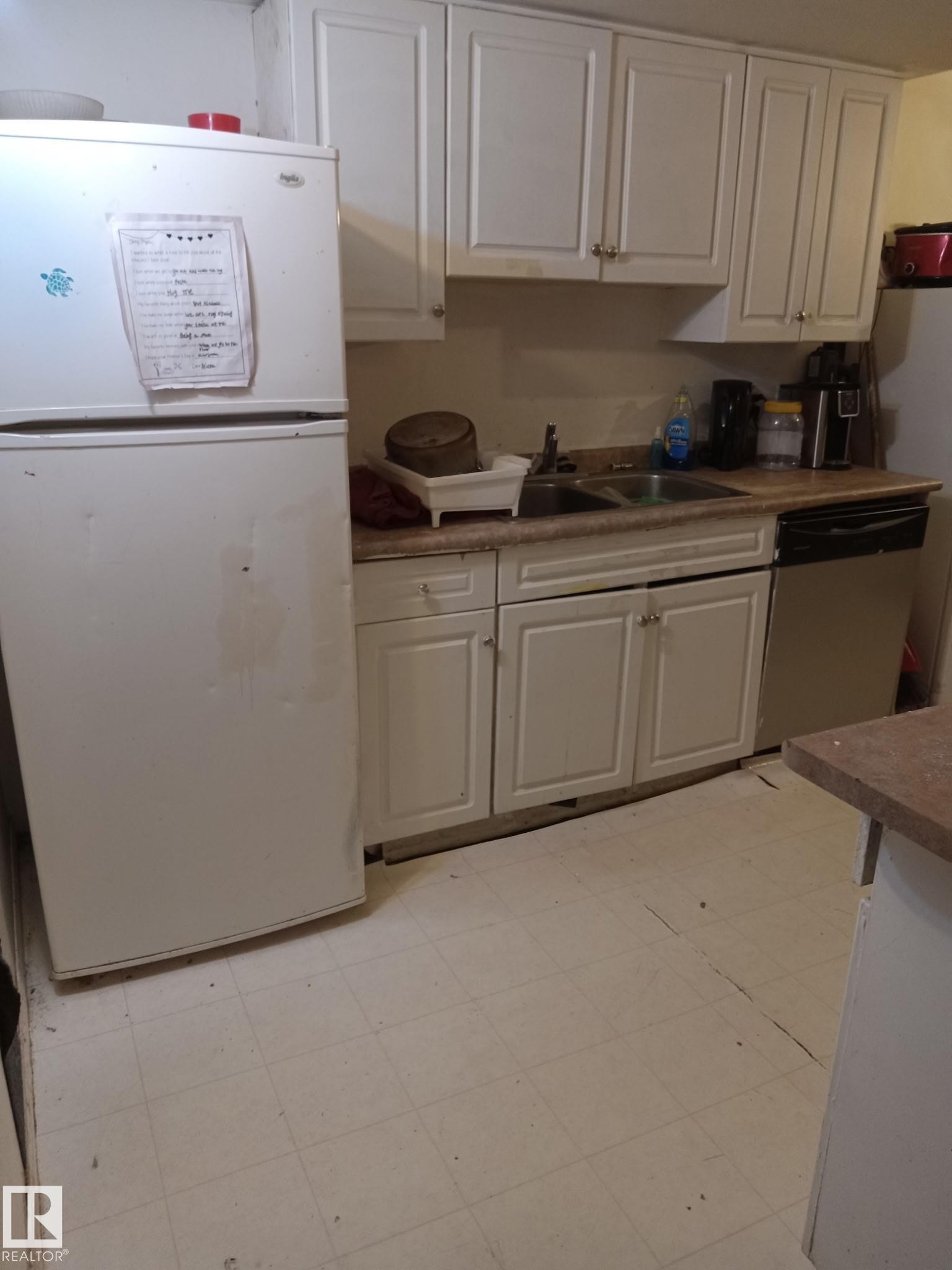 #313 2908 116A Av Nw, Edmonton, AB - Indoor Photo Showing Kitchen With Double Sink