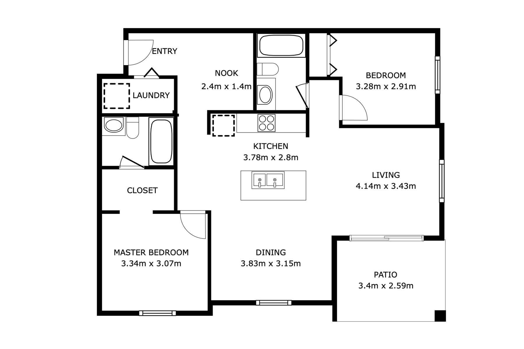 Floor plan - 102 25 Element Dr, St. Albert, AB