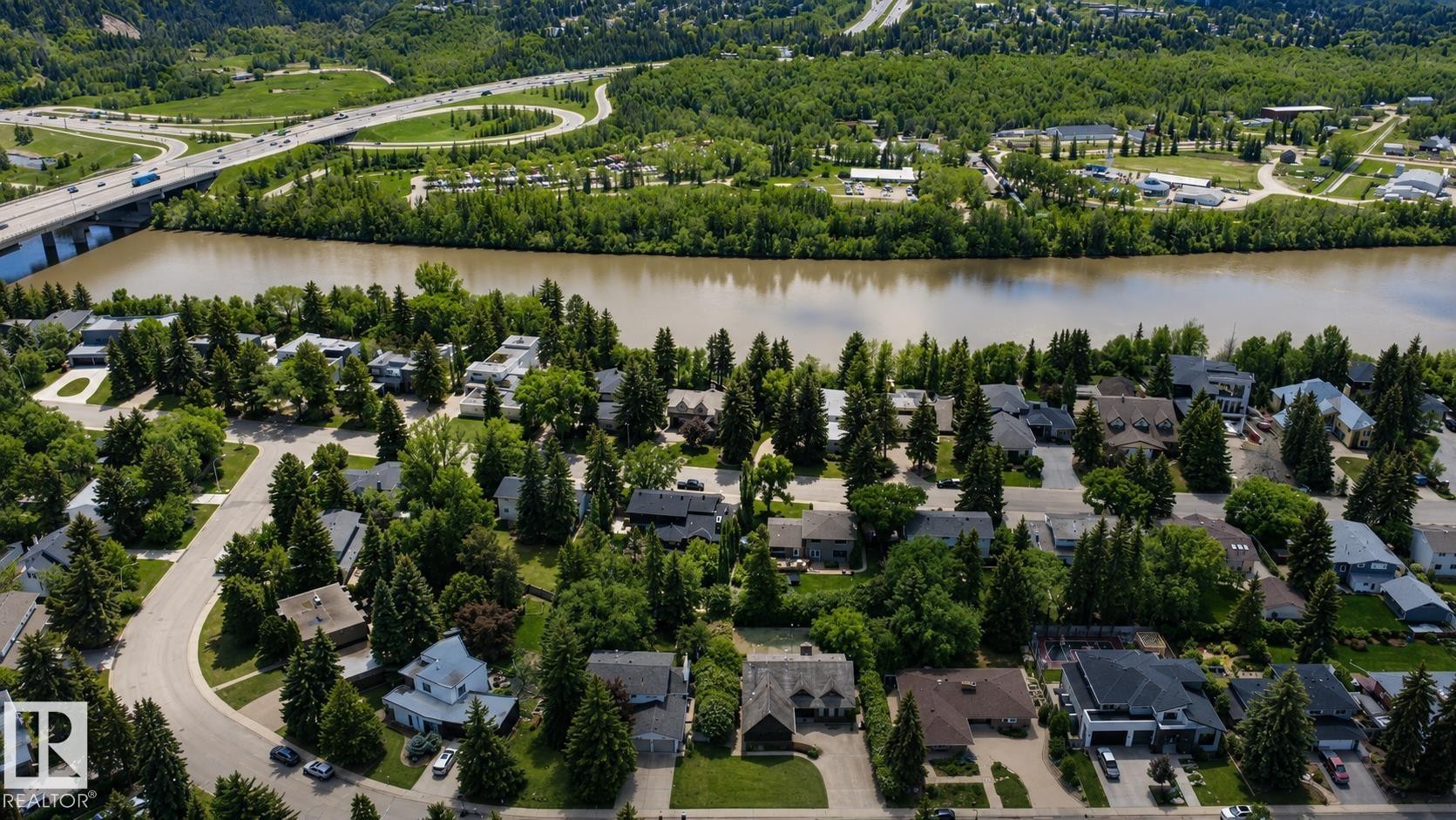 55 Quesnell Road Nw, Edmonton, AB - Outdoor With View