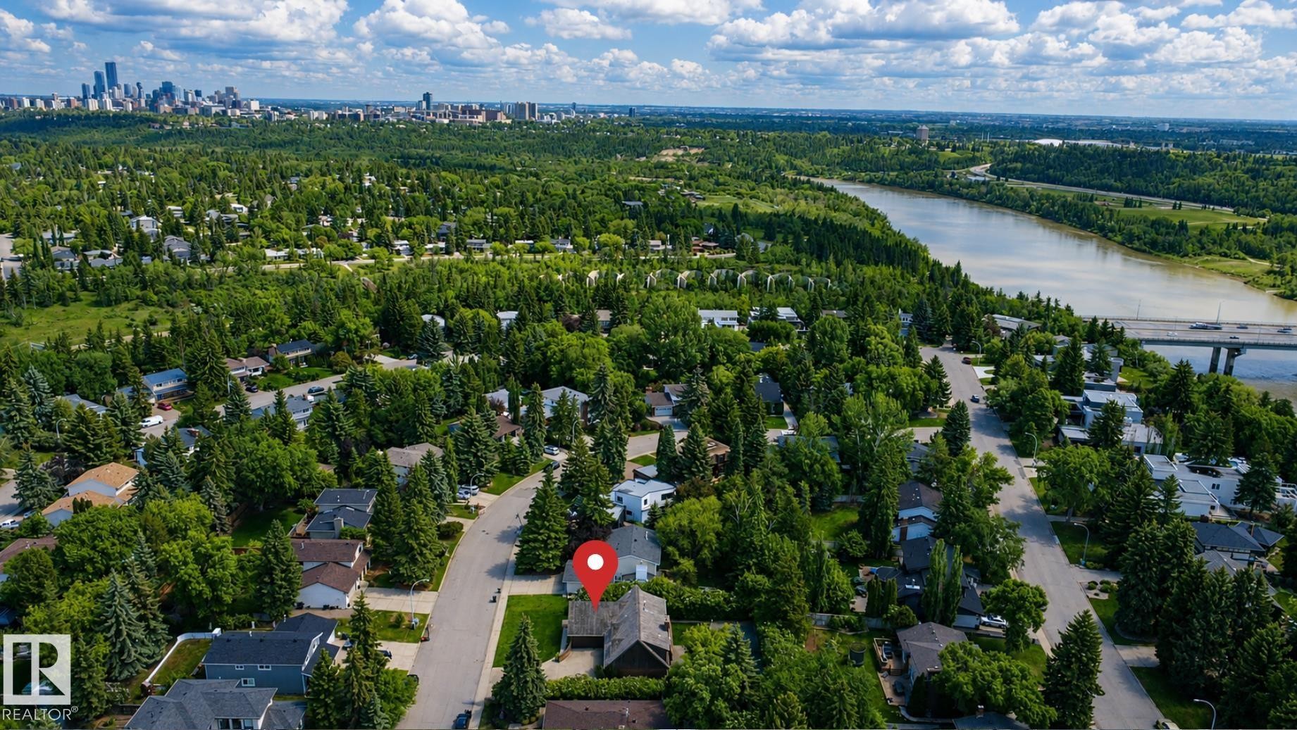 55 Quesnell Road Nw, Edmonton, AB - Outdoor With View