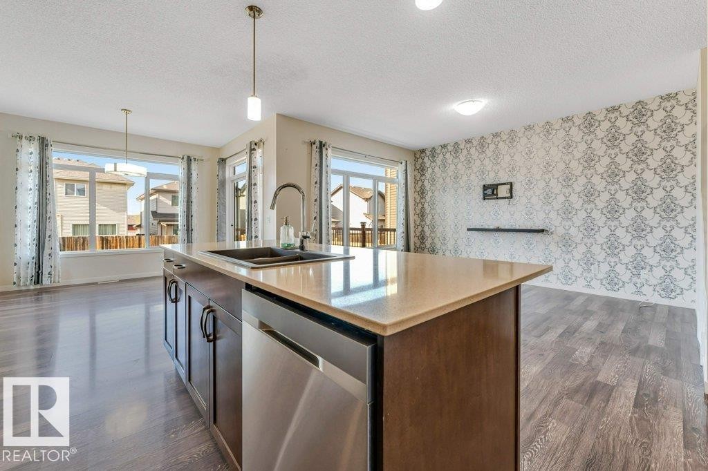 1224 25 Avenue, Edmonton, AB - Indoor Photo Showing Kitchen With Double Sink