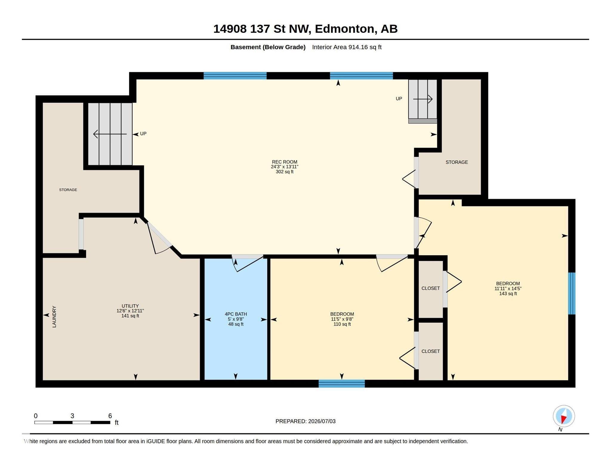 Floor plan - 14908 137 Street Nw, Edmonton, AB - Other