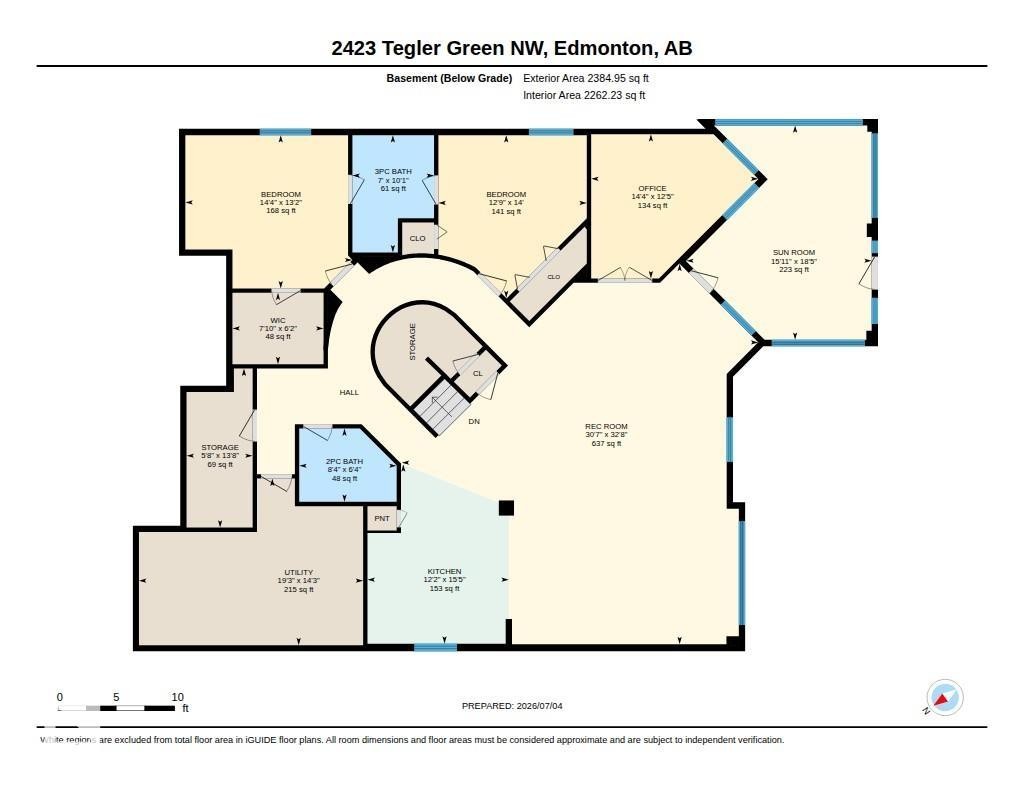 Floor plan - 2423 Tegler Green, Edmonton, AB
