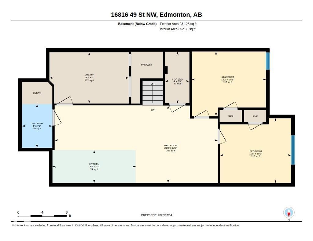 Floor plan - 16816 49 Street, Edmonton, AB