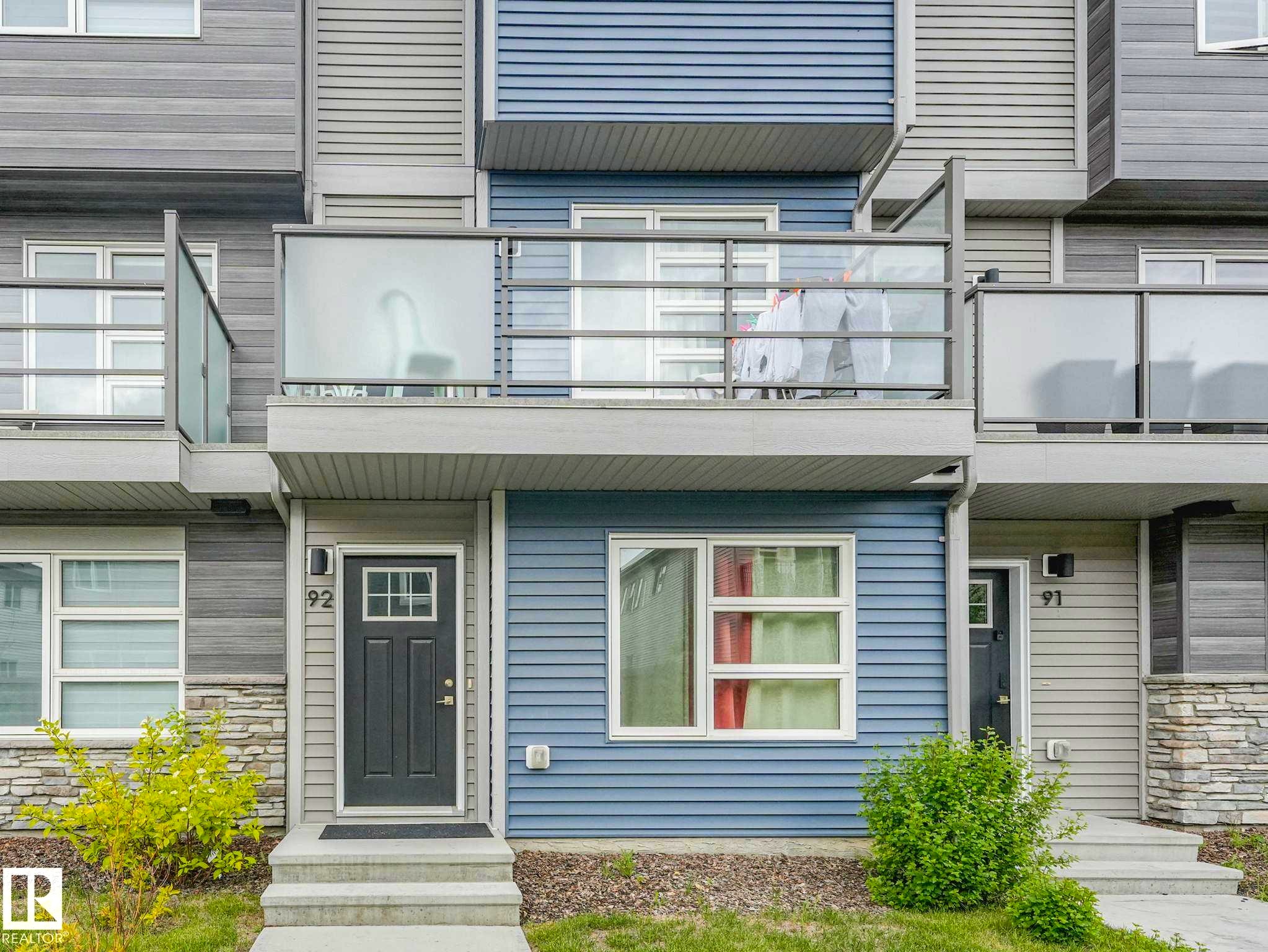 #92 17635 58 St Nw, Edmonton, AB - Outdoor With Balcony With Facade