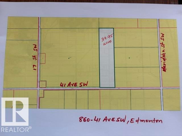Survey Plan. Illustrating property boundaries and dimensions for the property at 860-41 Ave SW, Edmonton - 860 41 Avenue, Edmonton, AB