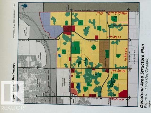 Decoteau Area Structure Plan, Land Use Concept. Outlining the proposed land utilization within the designated area - 860 41 Avenue, Edmonton, AB