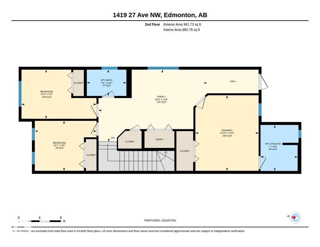 Floor plan - 1419 27 Av, Edmonton, AB