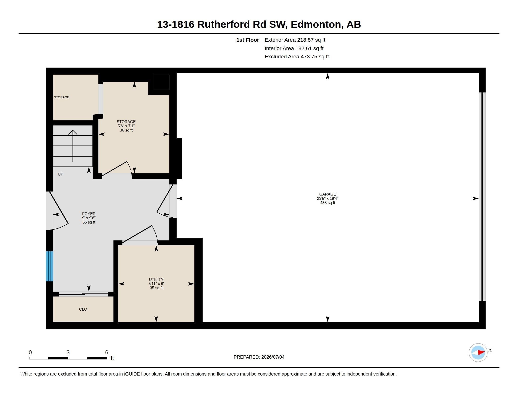 Floor plan - 13 1816 Rutherford Road, Edmonton, AB