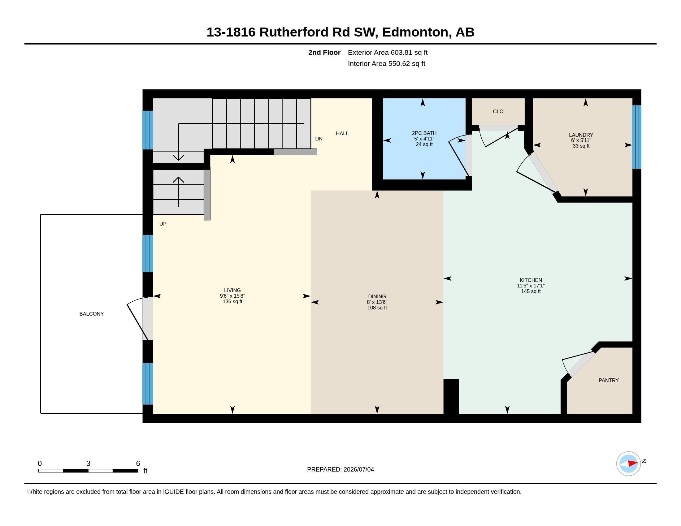 Floor plan - 13 1816 Rutherford Road, Edmonton, AB