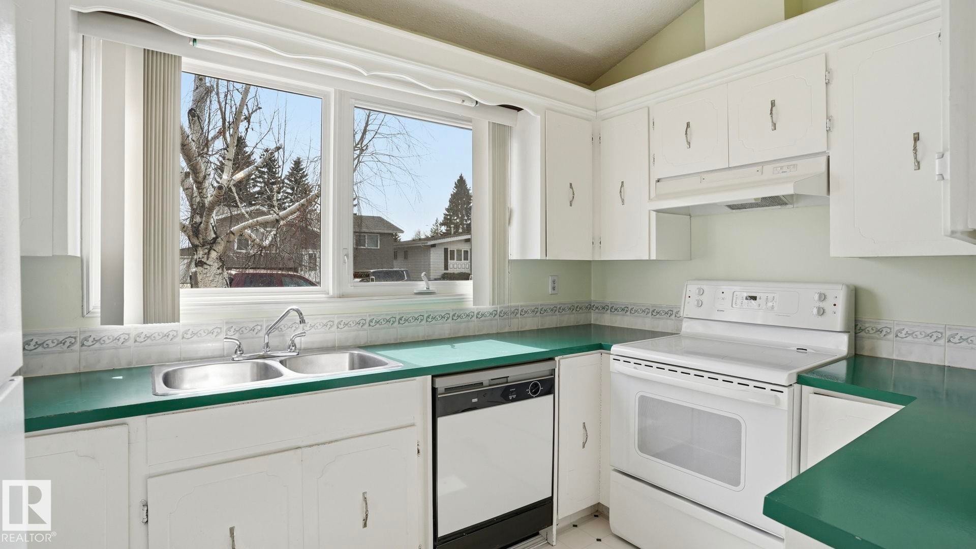 9834 167A Avenue, Edmonton, AB - Indoor Photo Showing Kitchen With Double Sink