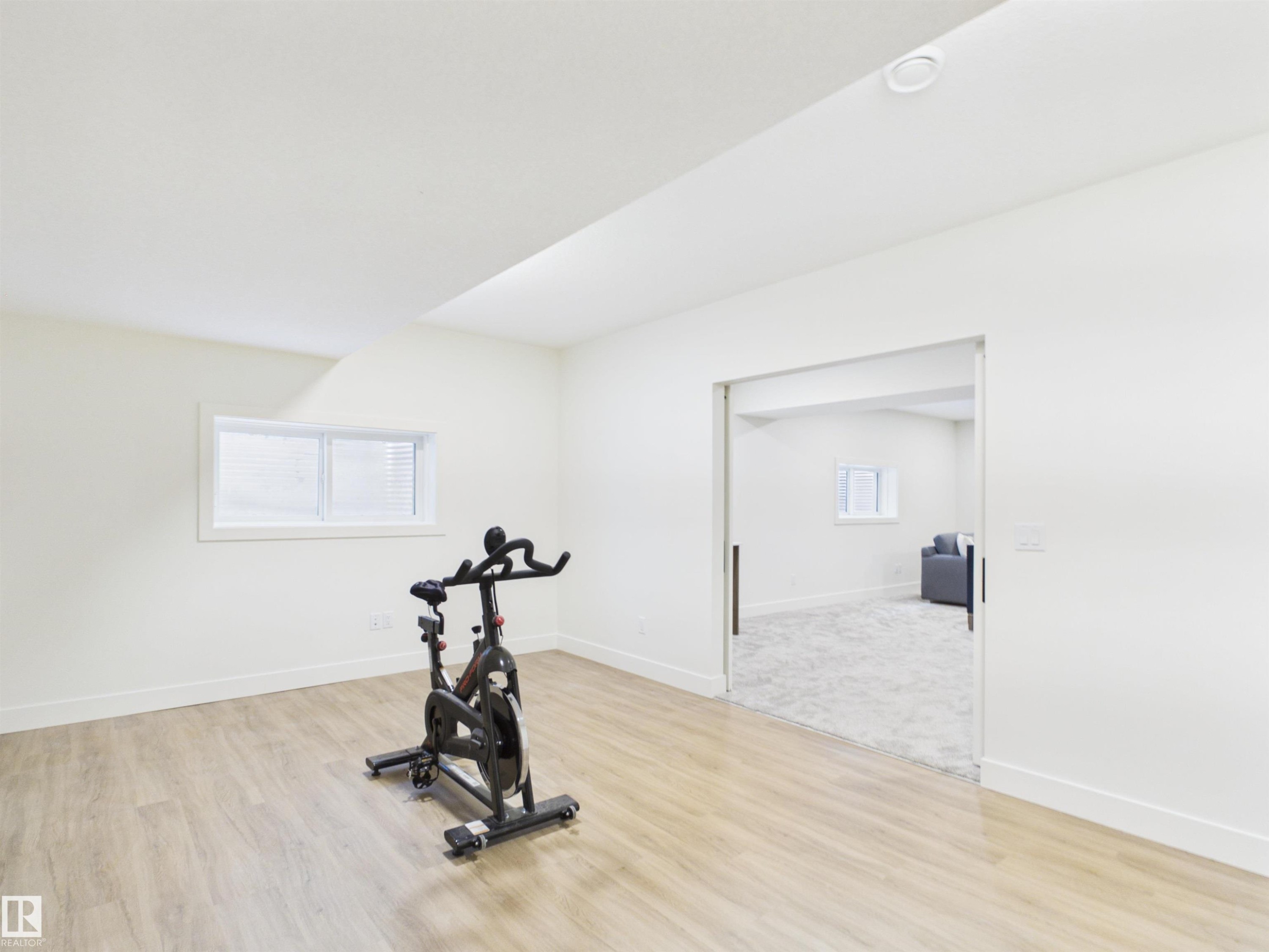 593 Genesis Wynd, Stony Plain, AB - Indoor Photo Showing Gym Room