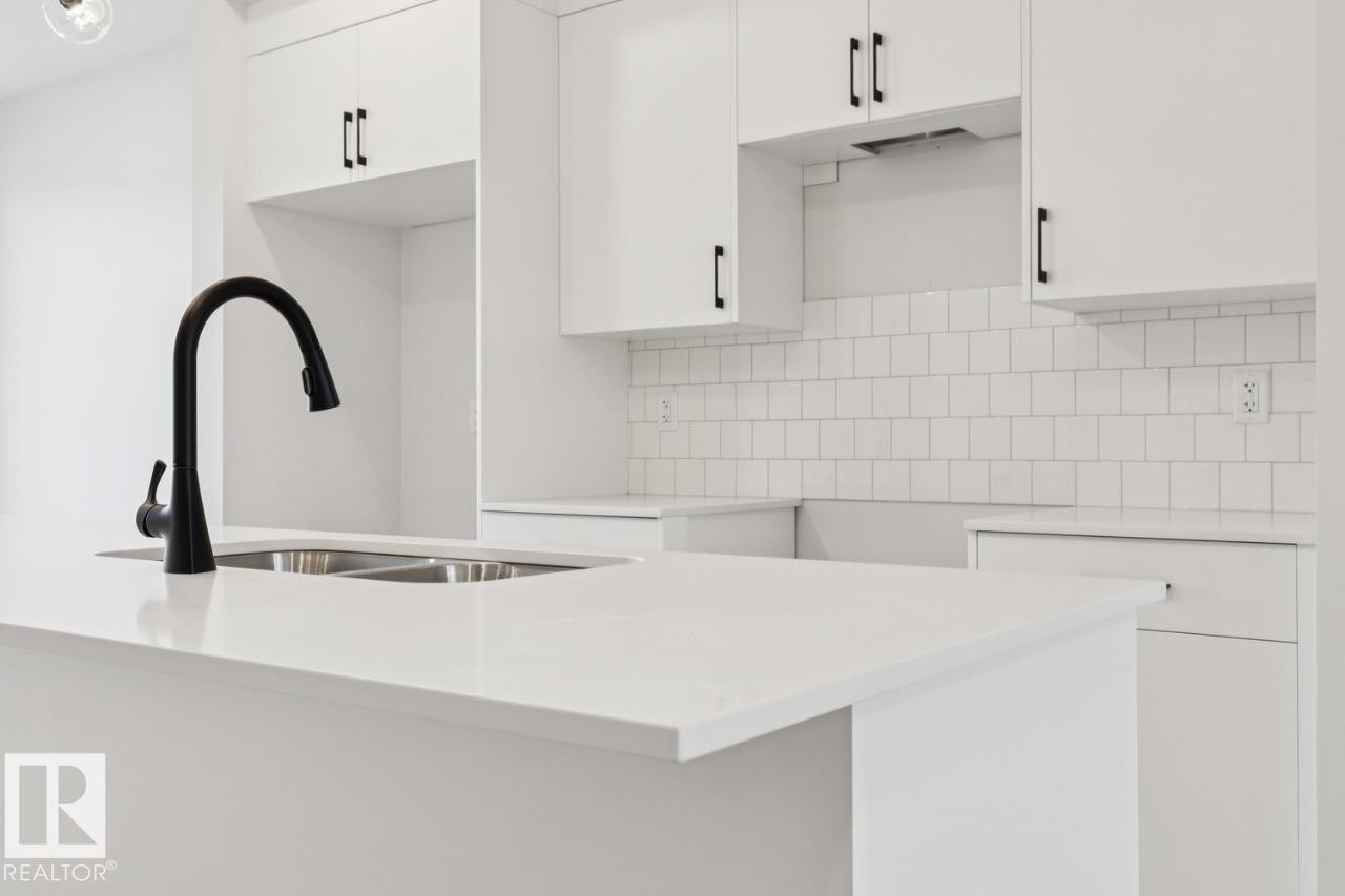 7450 Klapstein Crescent Sw, Edmonton, AB - Indoor Photo Showing Kitchen With Double Sink