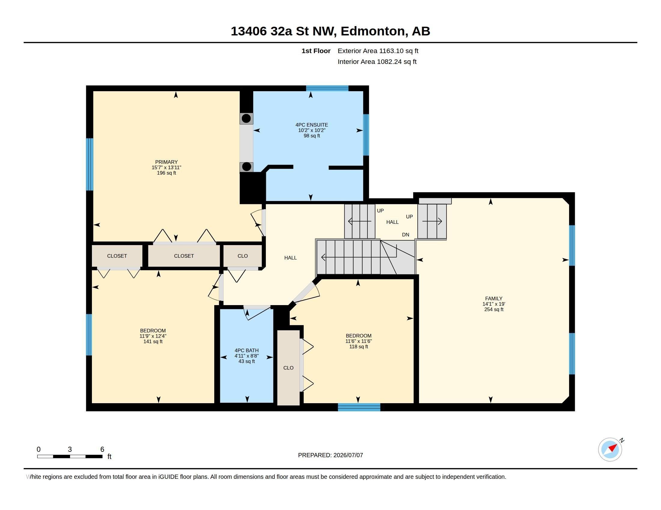 Floor plan - 13406 32A Street, Edmonton, AB