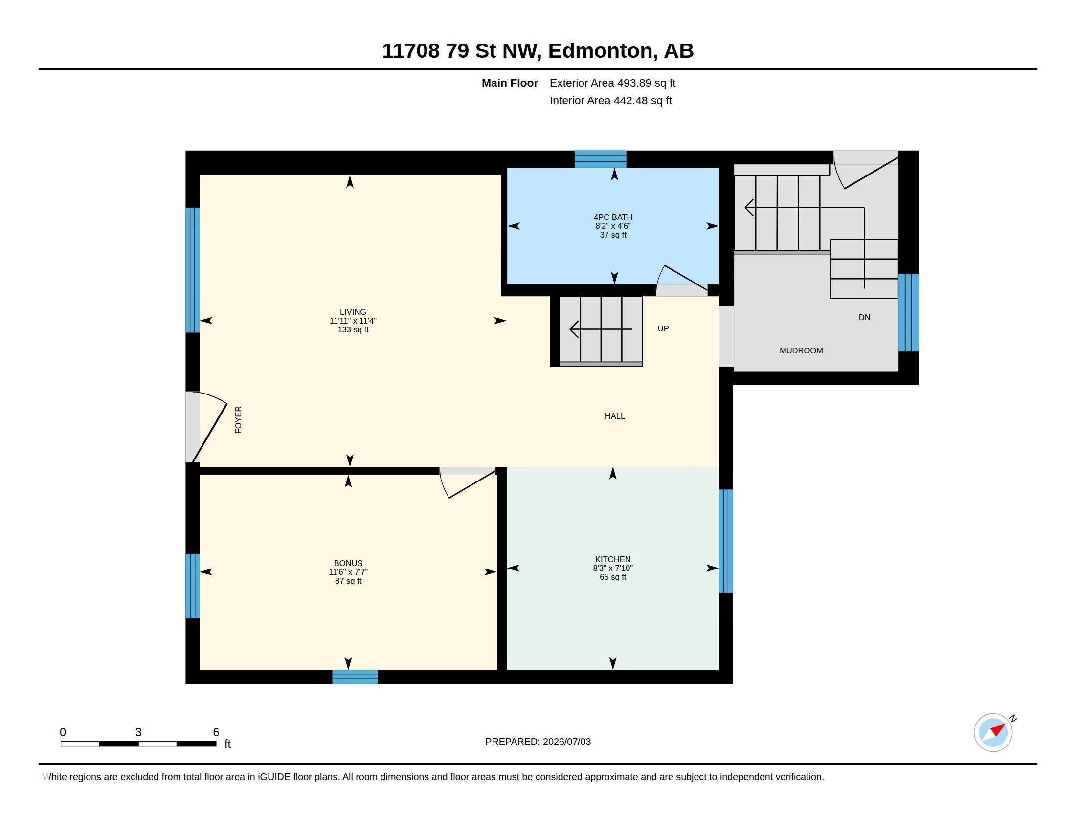 Floor plan - 11708 79 Street, Edmonton, AB