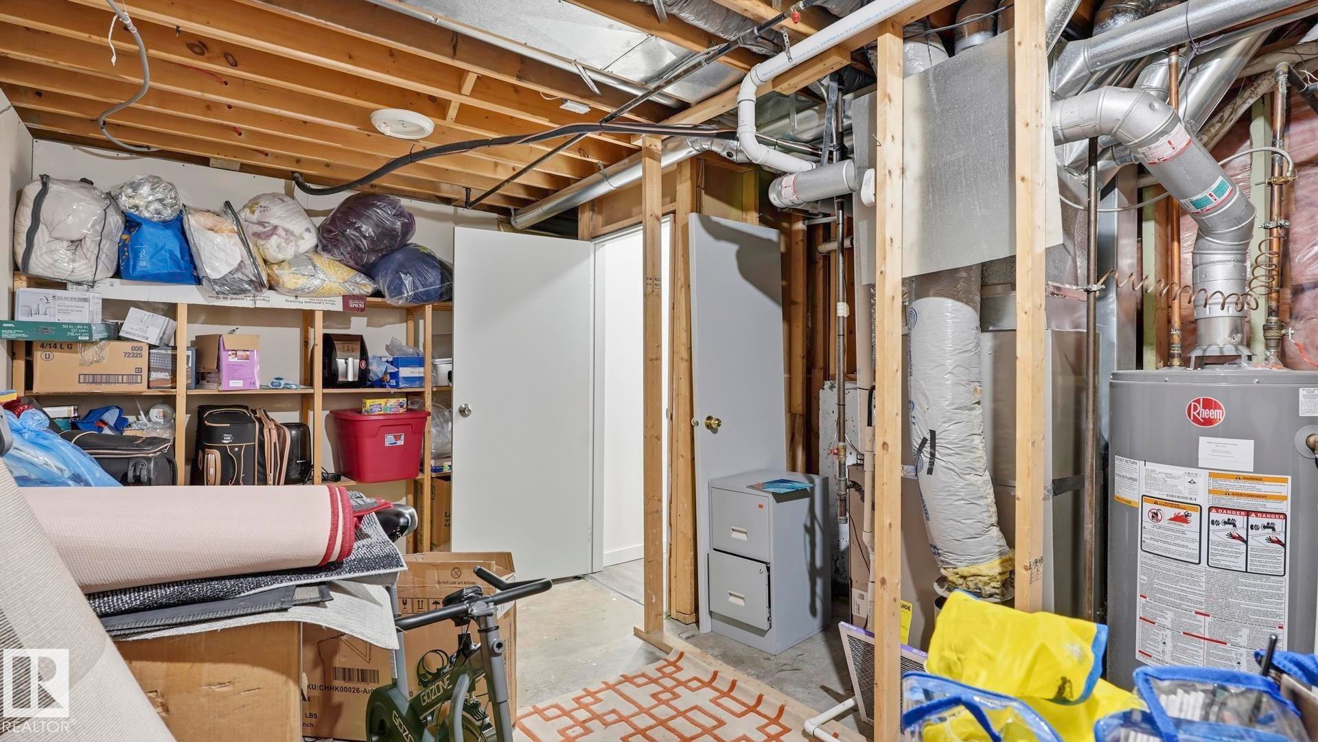 #17 9505 176 St Nw, Edmonton, AB - Indoor Photo Showing Basement