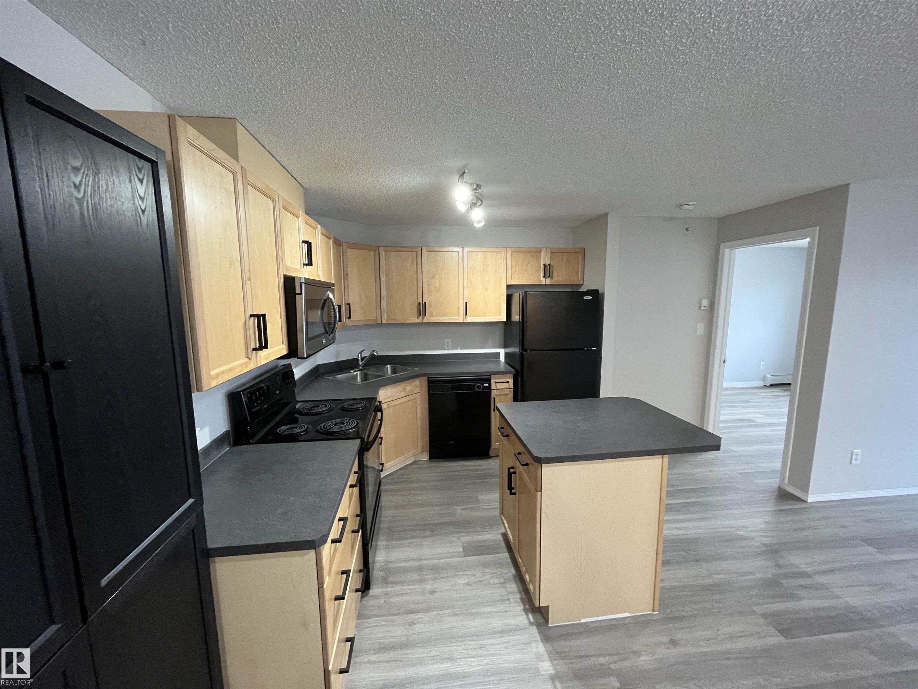 #411 5951 165 Av Nw, Edmonton, AB - Indoor Photo Showing Kitchen With Double Sink