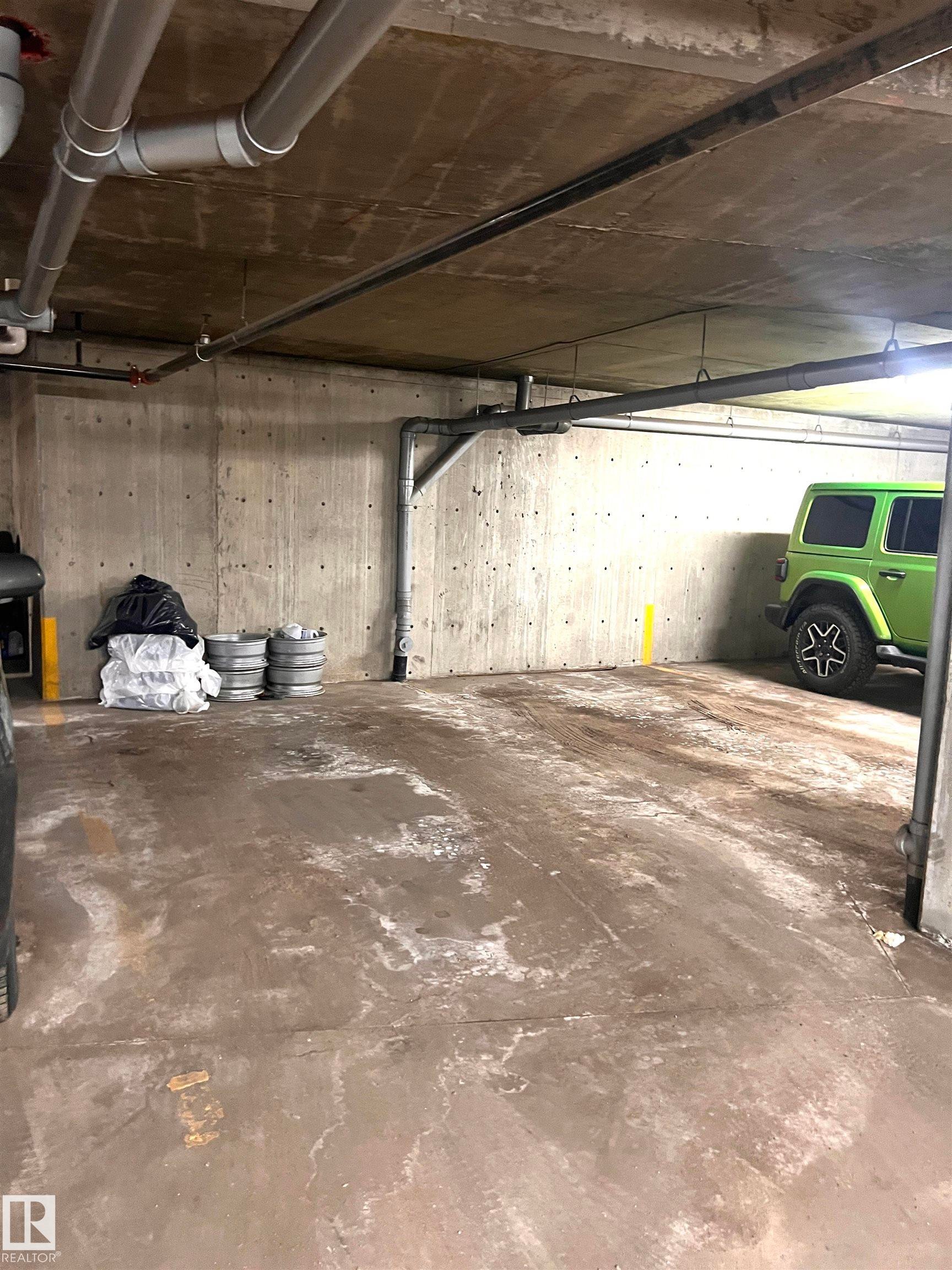 #411 5951 165 Av Nw, Edmonton, AB - Indoor Photo Showing Garage