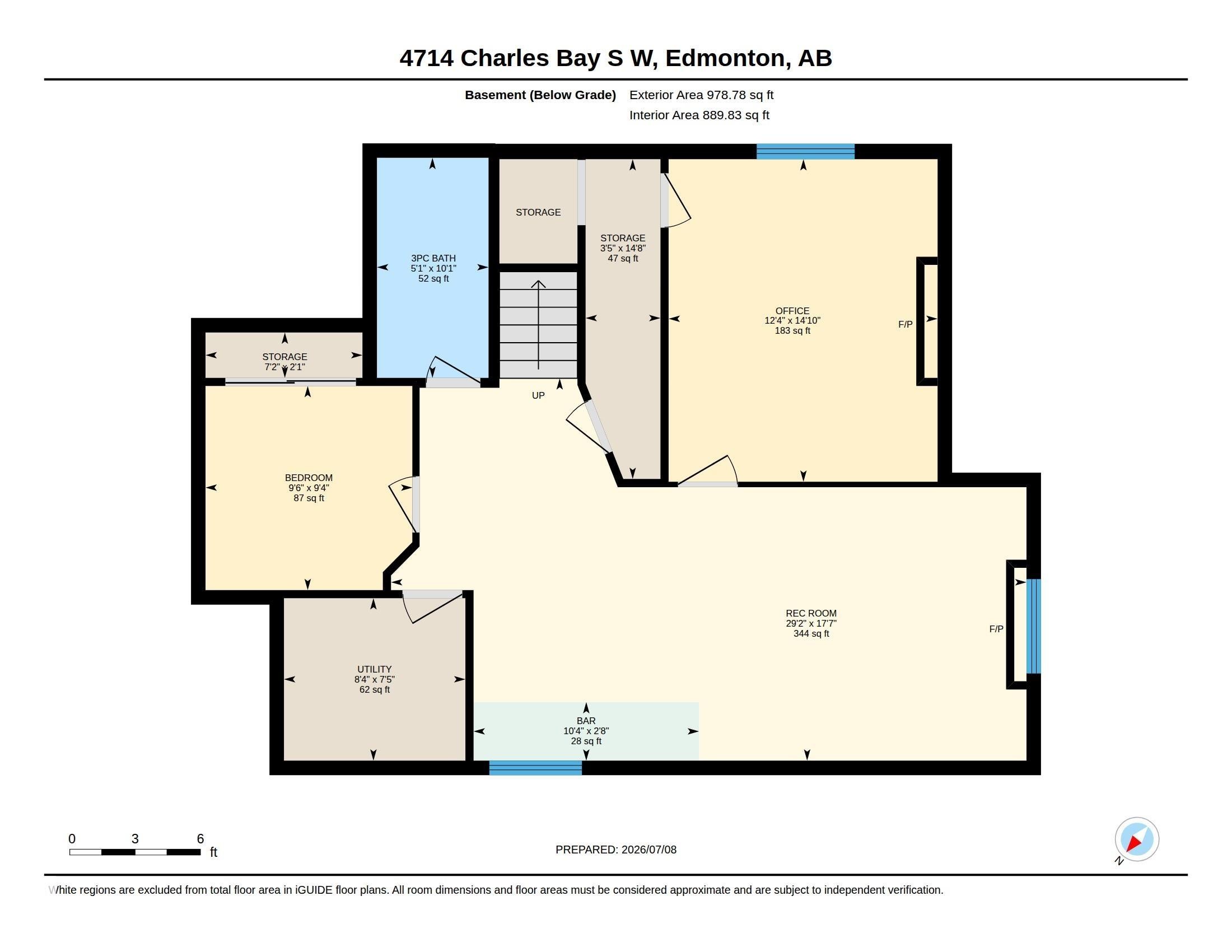 Floor plan - 4714 Charles Bay Bay, Edmonton, AB