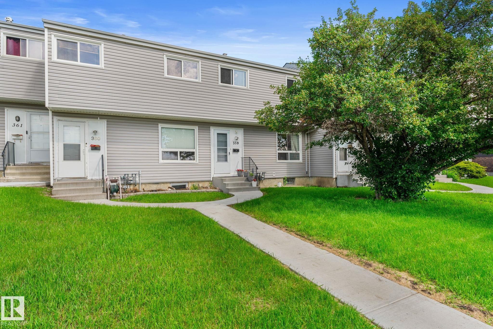 Exterior features gray horizontal siding and white trim - 359 Northgate Terrace, Edmonton, AB
