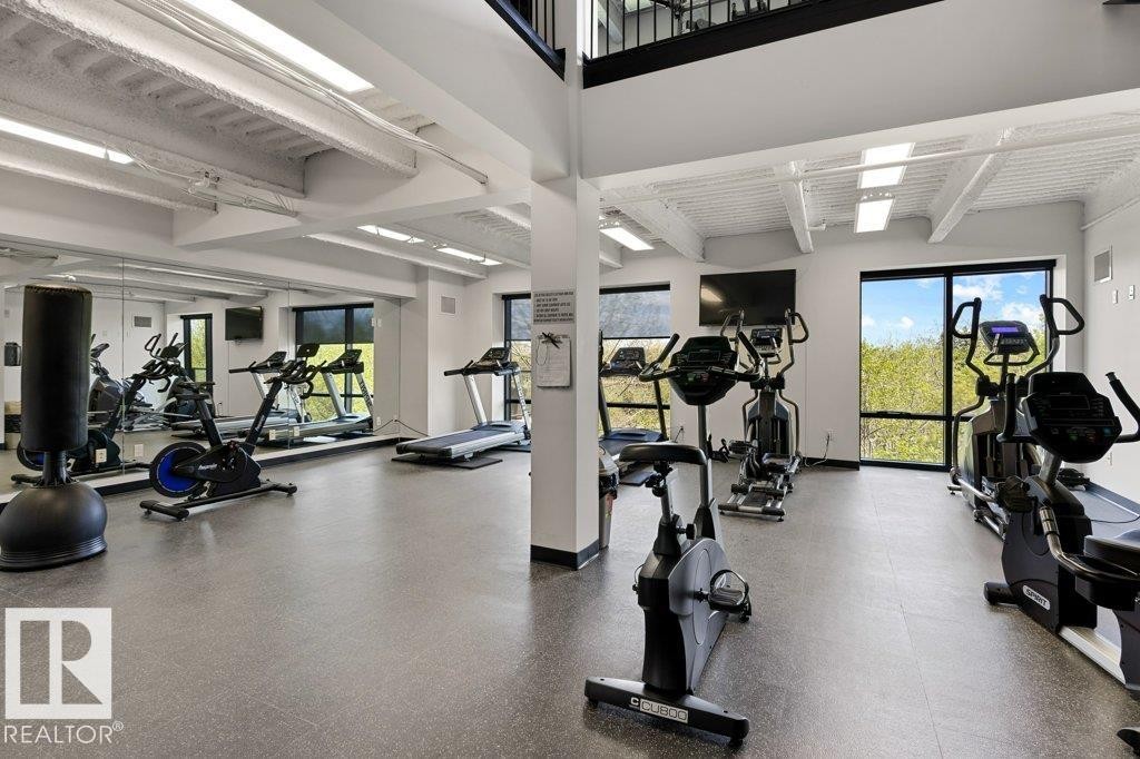 741 200 Bellerose Drive, St. Albert, AB - Indoor Photo Showing Gym Room