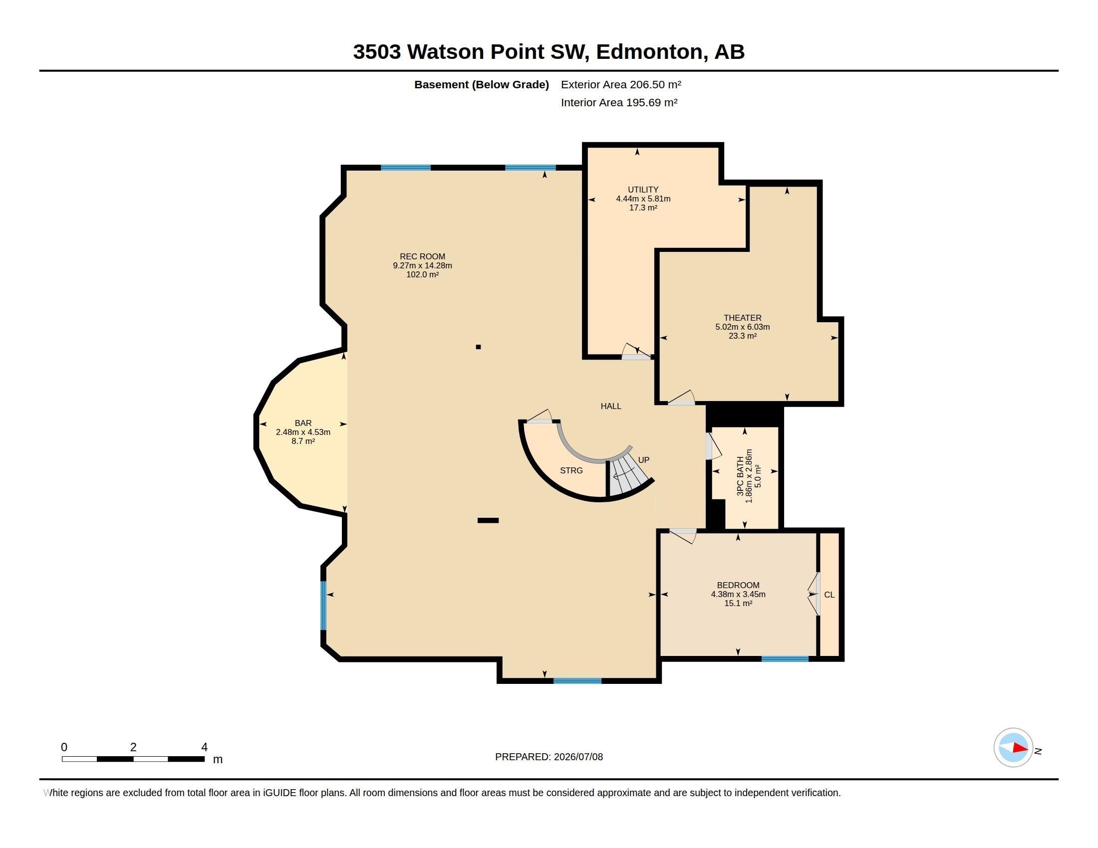Floor plan - 3503 Watson Point(E), Edmonton, AB