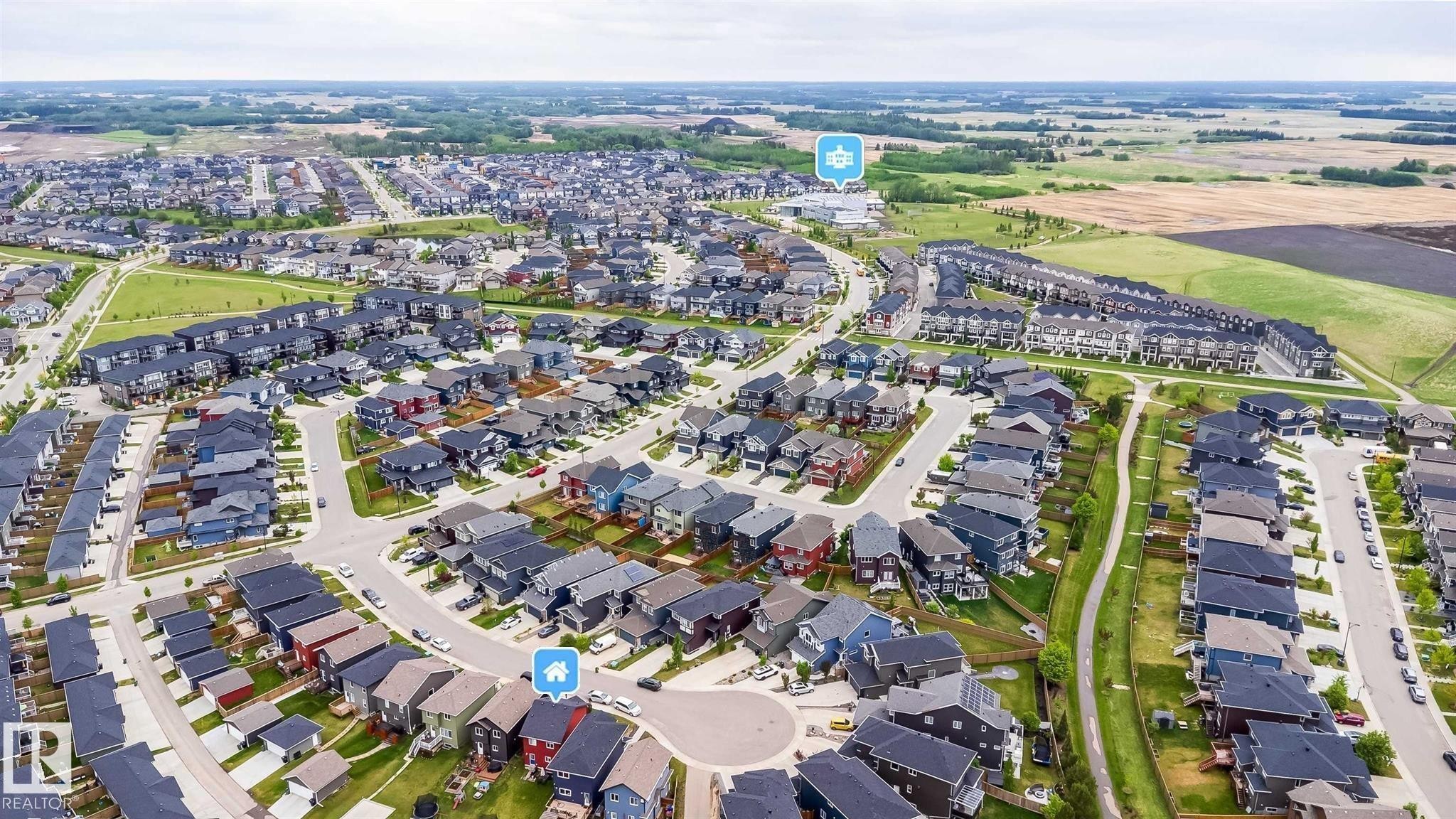 Aerial view - 2424 Wonnacott Court, Edmonton, AB