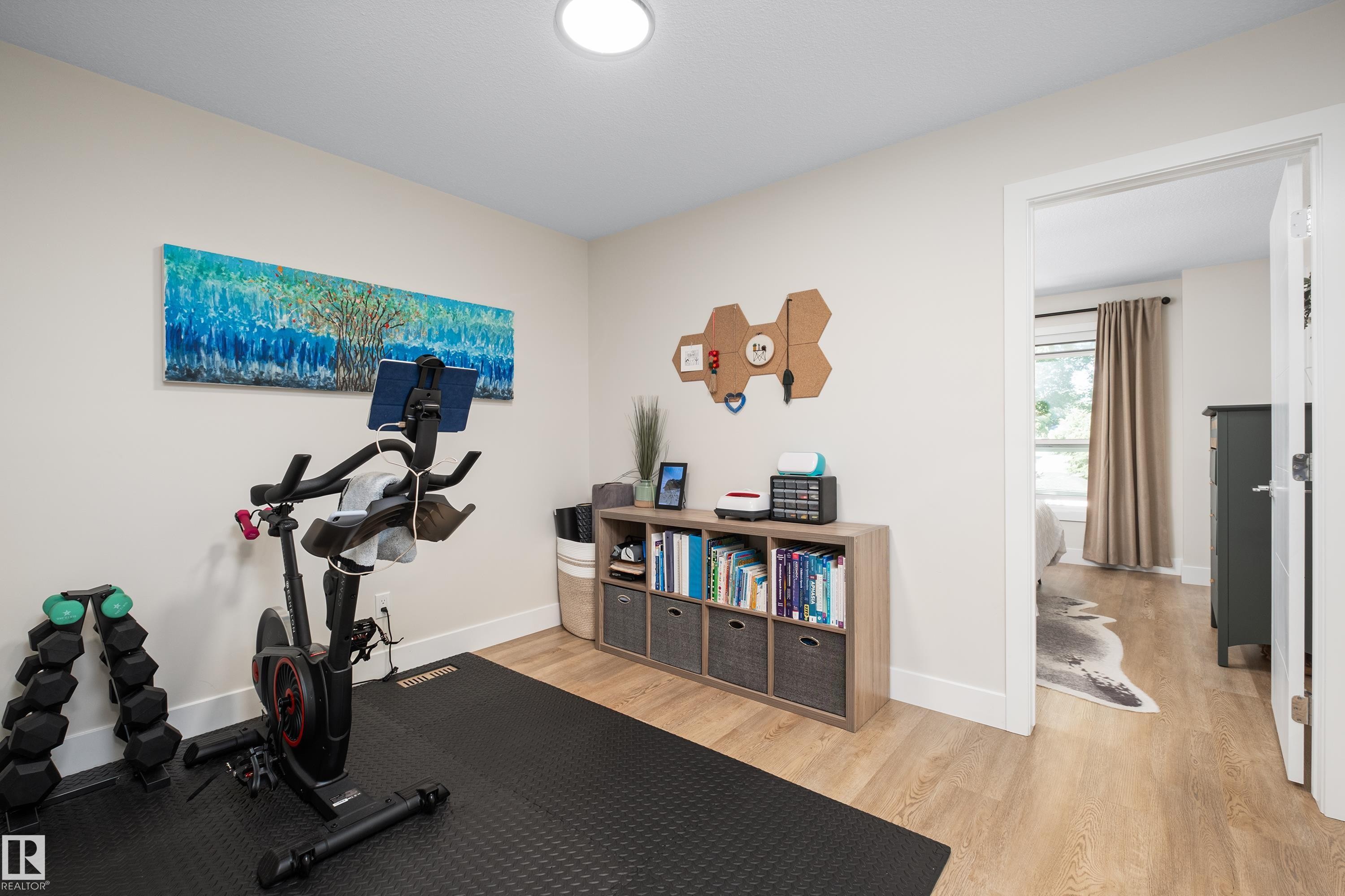 11013 75 Street Nw, Edmonton, AB - Indoor Photo Showing Gym Room