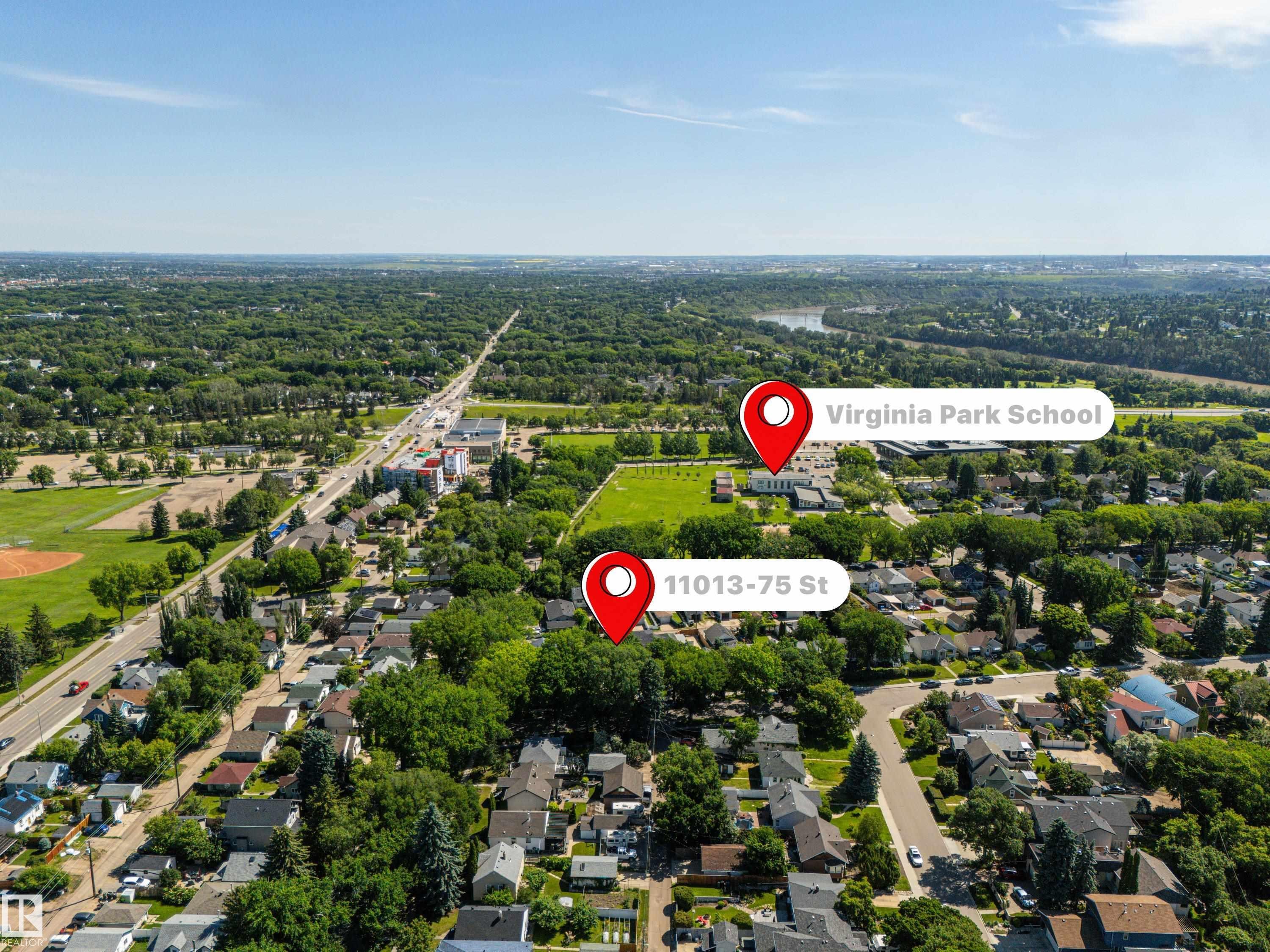 11013 75 Street Nw, Edmonton, AB - Outdoor With View